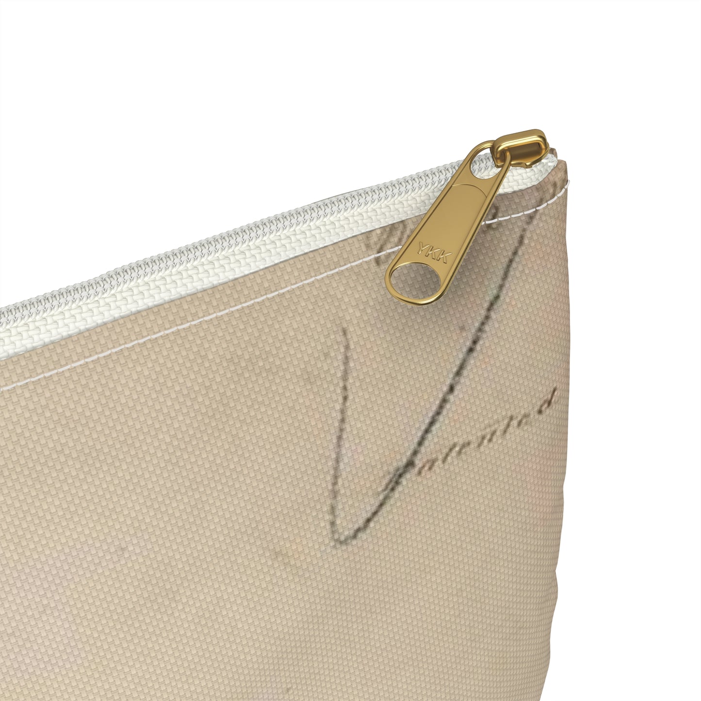 Patent drawing - Drawing of a Harp Guitar Public domain image Large Organizer Pouch with Black Zipper