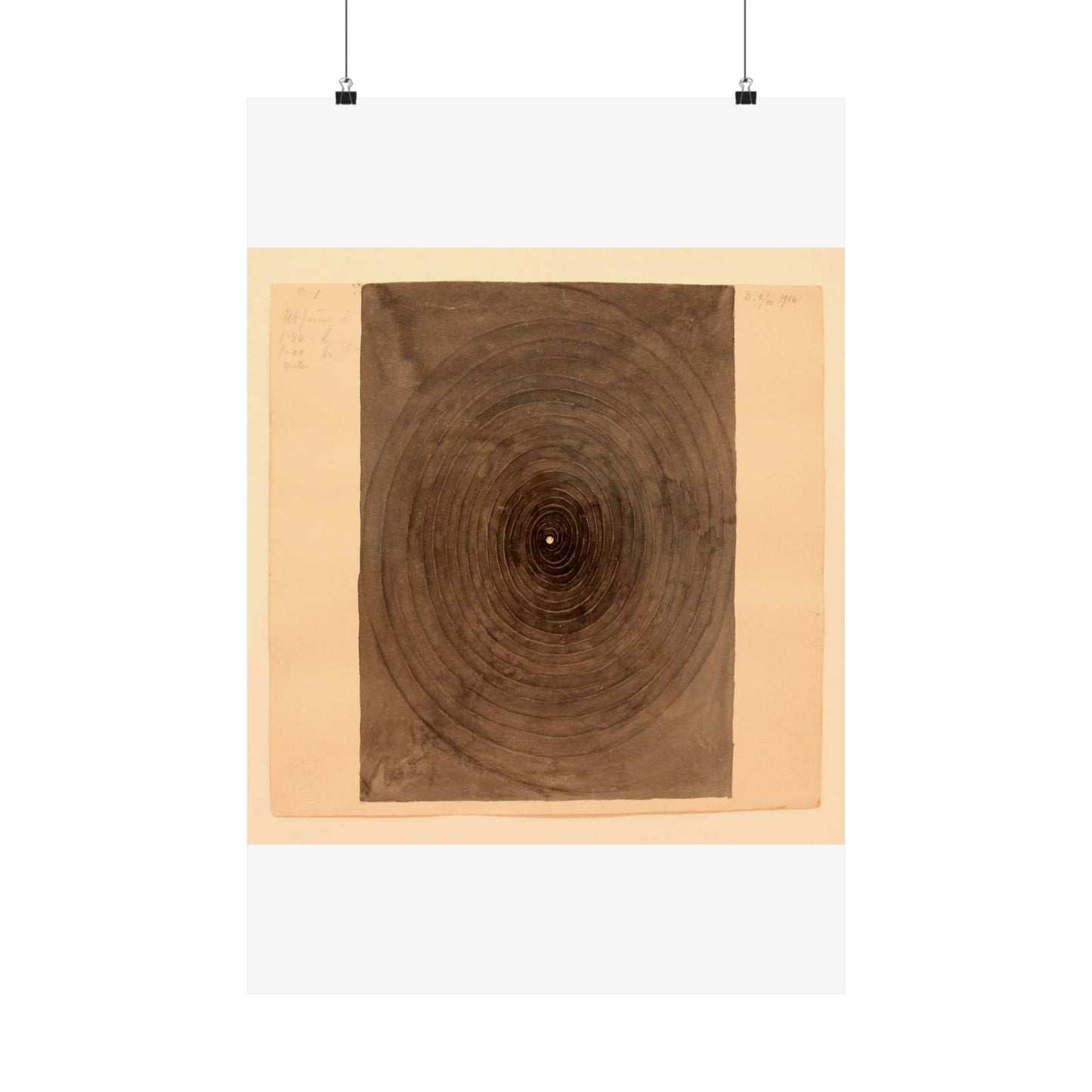 Hilma af Klint - 1916 - No 1 From The Parsifal Series High Quality Matte Wall Art Poster for Home, Office, Classroom