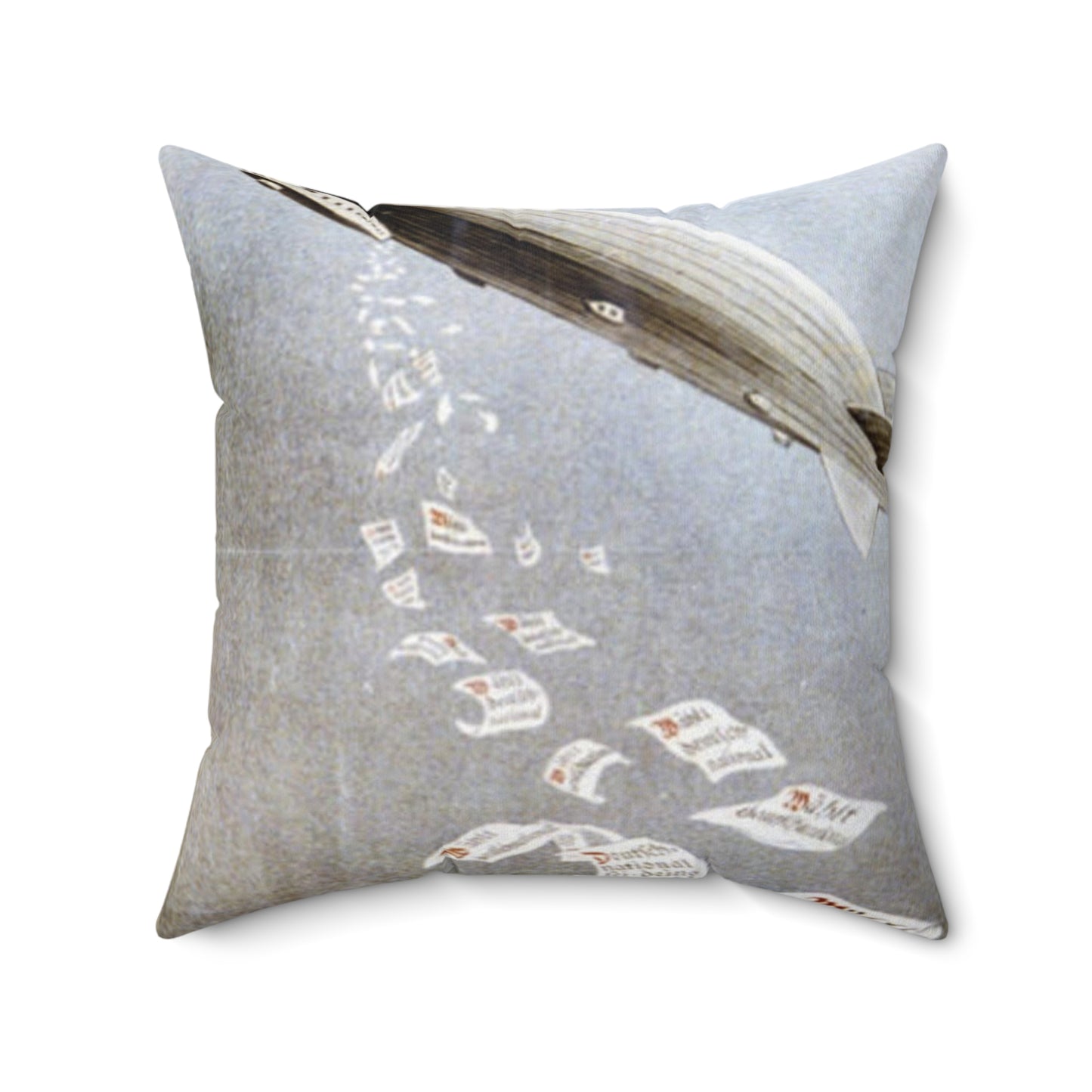 german election poster. oct 1924 - Deutsche Zeppelin Reederei Company Decorative Accent Square Pillow