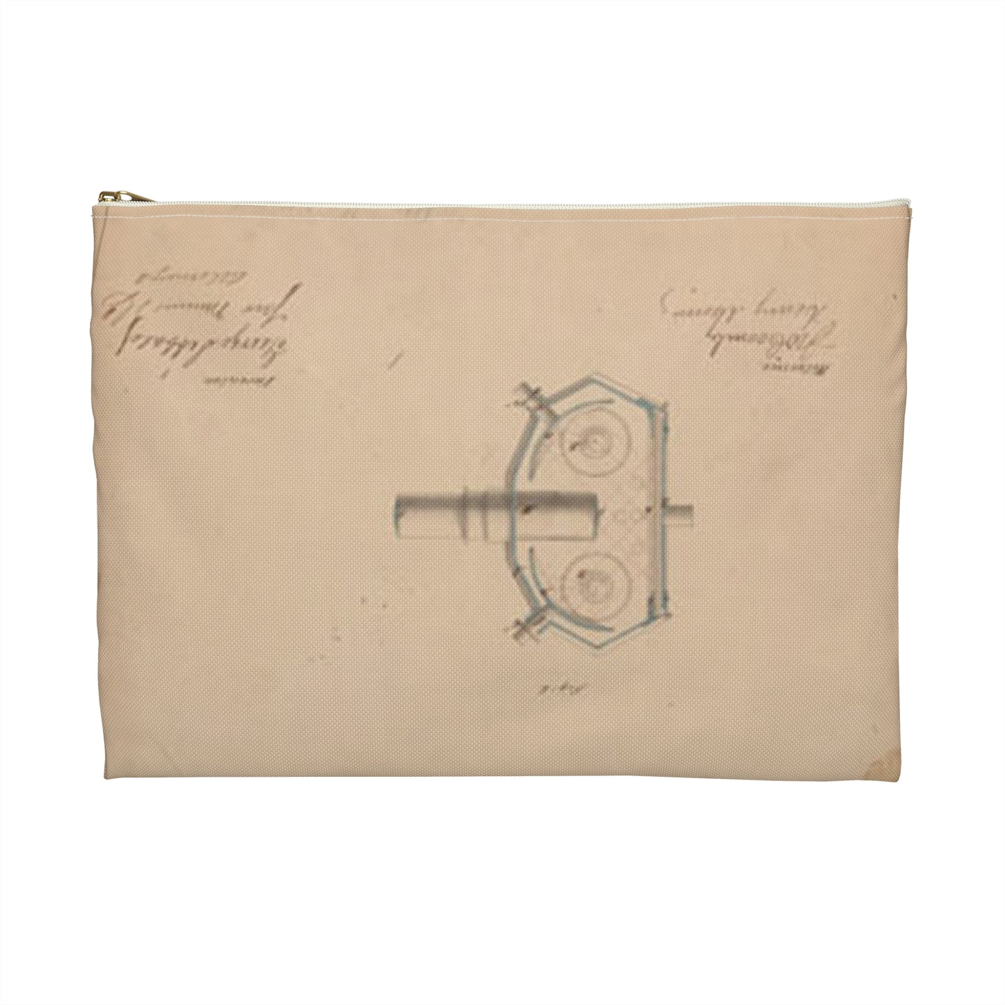 Patent drawing - Drawing of Improvement in Magic Lanterns Public domain image Large Organizer Pouch with Black Zipper
