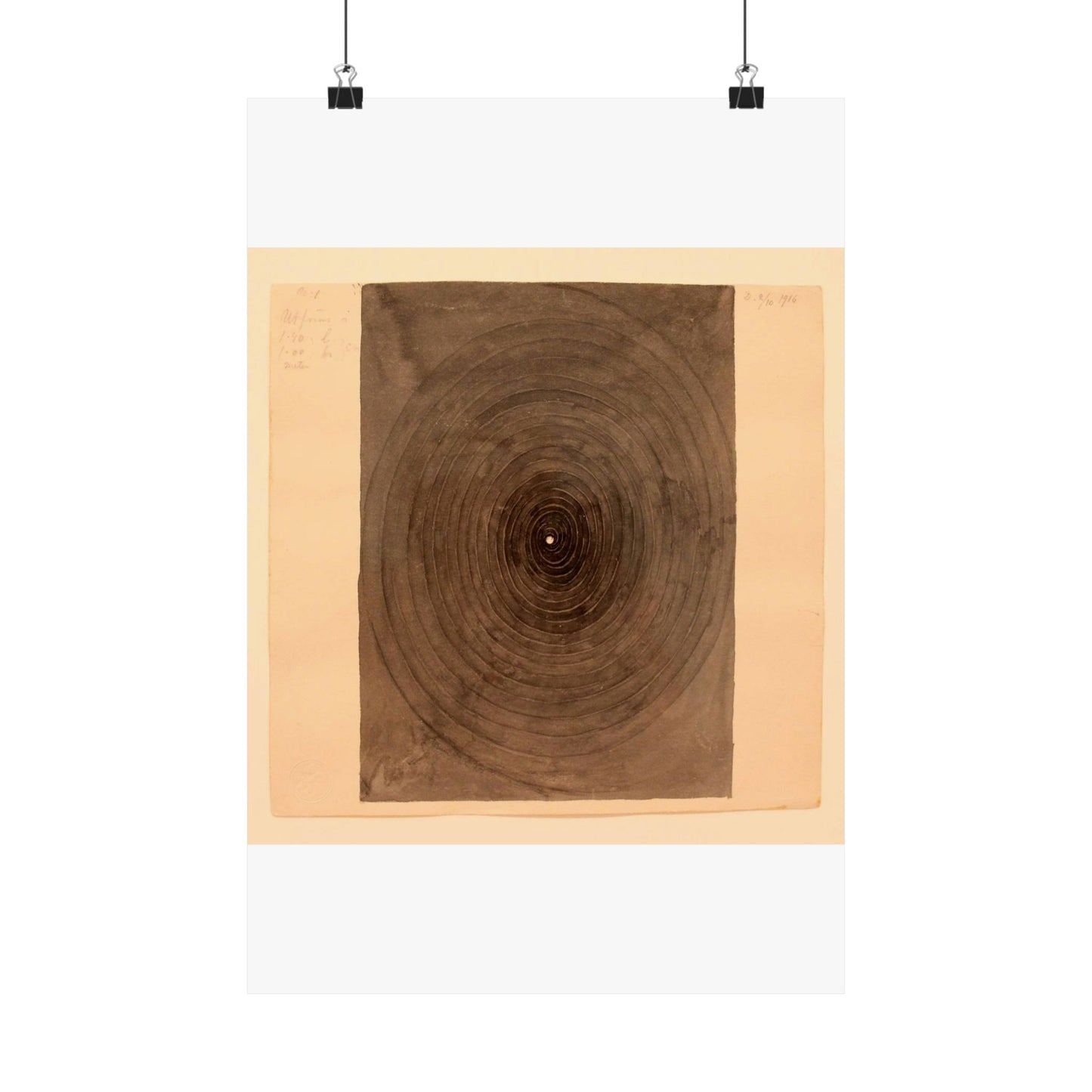 Hilma af Klint - 1916 - No 1 From The Parsifal Series High Quality Matte Wall Art Poster for Home, Office, Classroom
