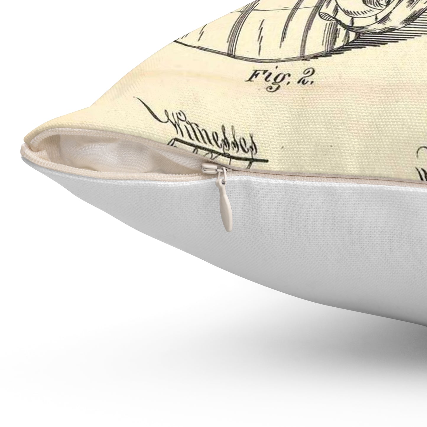 Patent Case File No. 220,155, Improvement in Drinking Cup Attachments, Inventor William C. King - DPLA - bc0fd11a4280e0c69e0eee5ff25aea78 (page 19) Decorative Accent Square Pillow