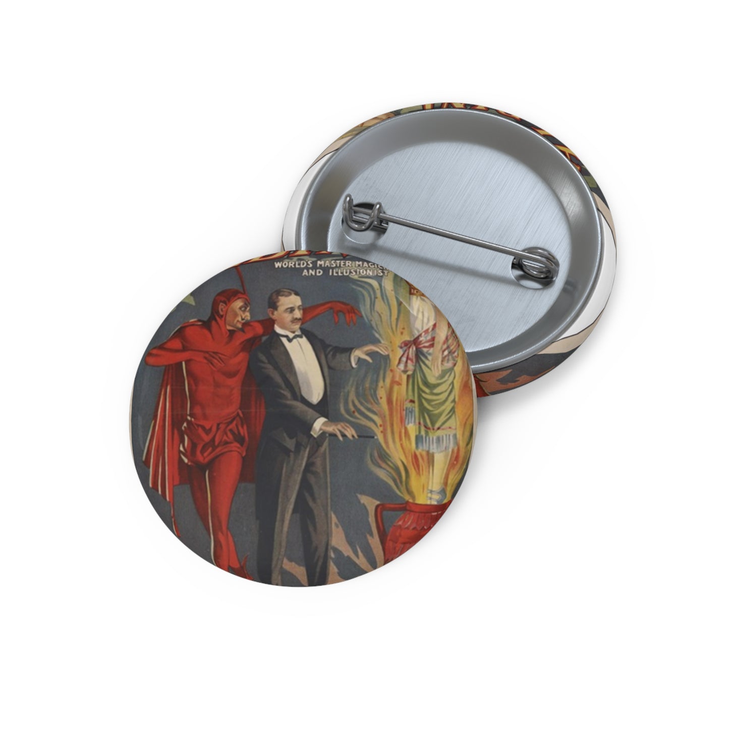 TheIncomperable Albini Theatrical Poster Pin Buttons with Crisp Design