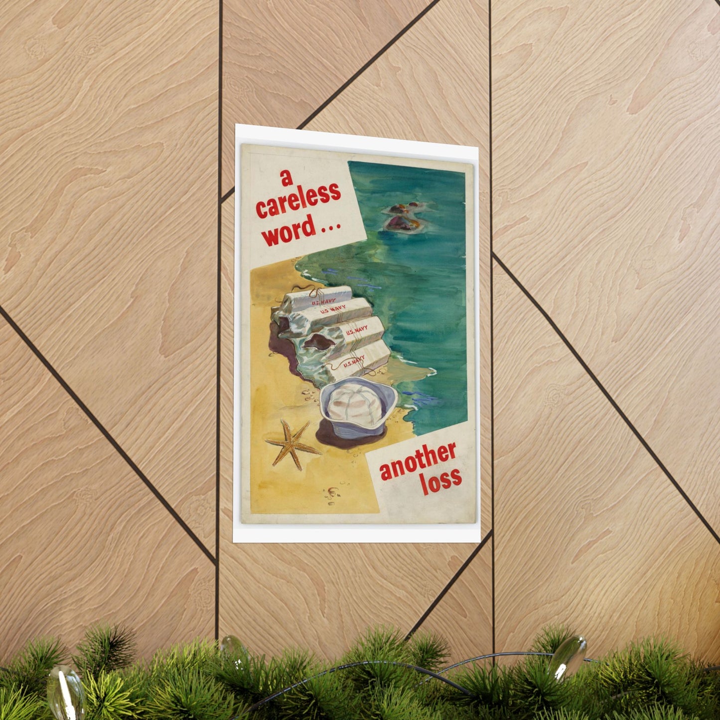 A Careless Word... Another Loss High Quality Matte Wall Art Poster for Home, Office, Classroom