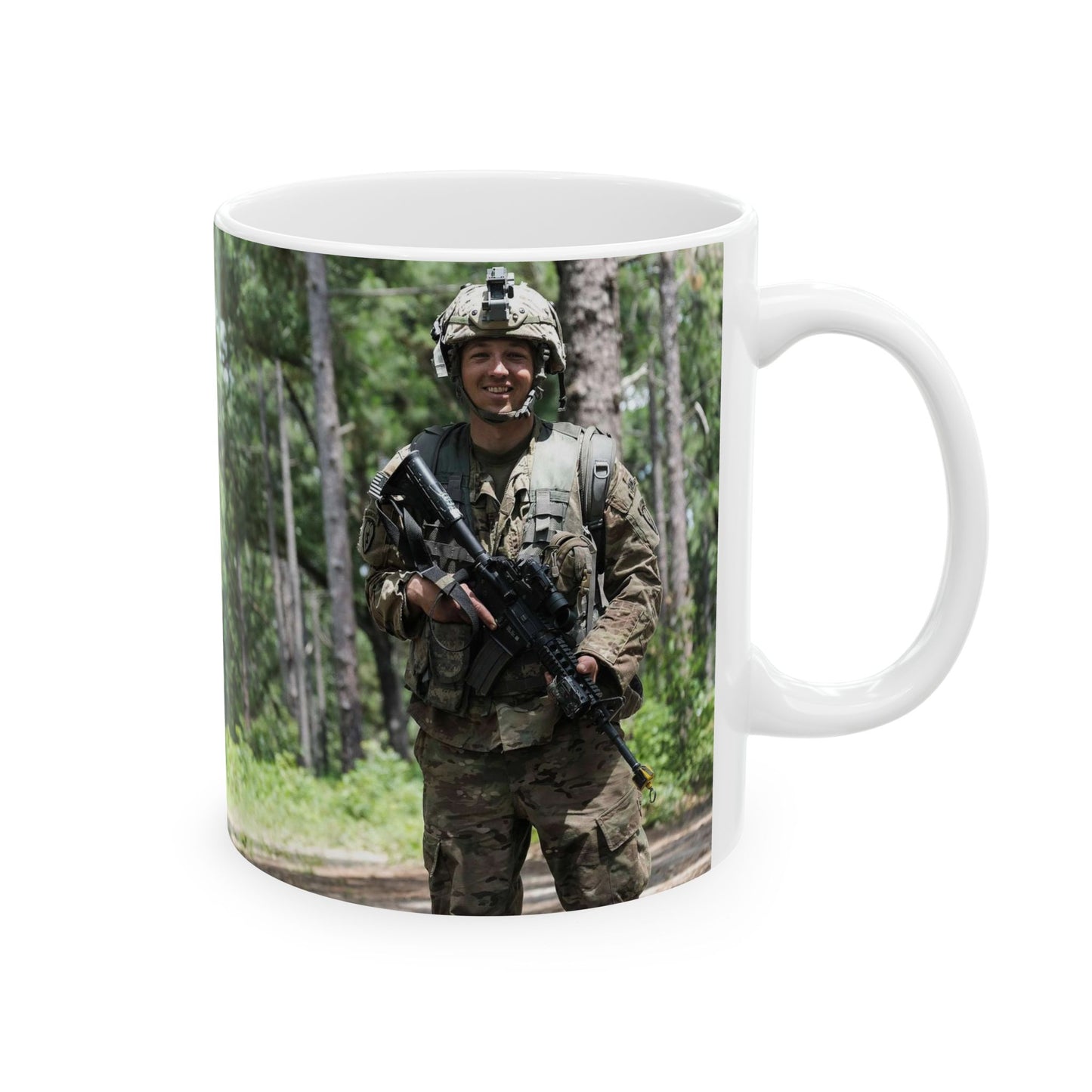 1st Lt. Jamieson Barnes an officer with Headquarters, Beautiful Novelty Ceramic Coffee Mug 11oz