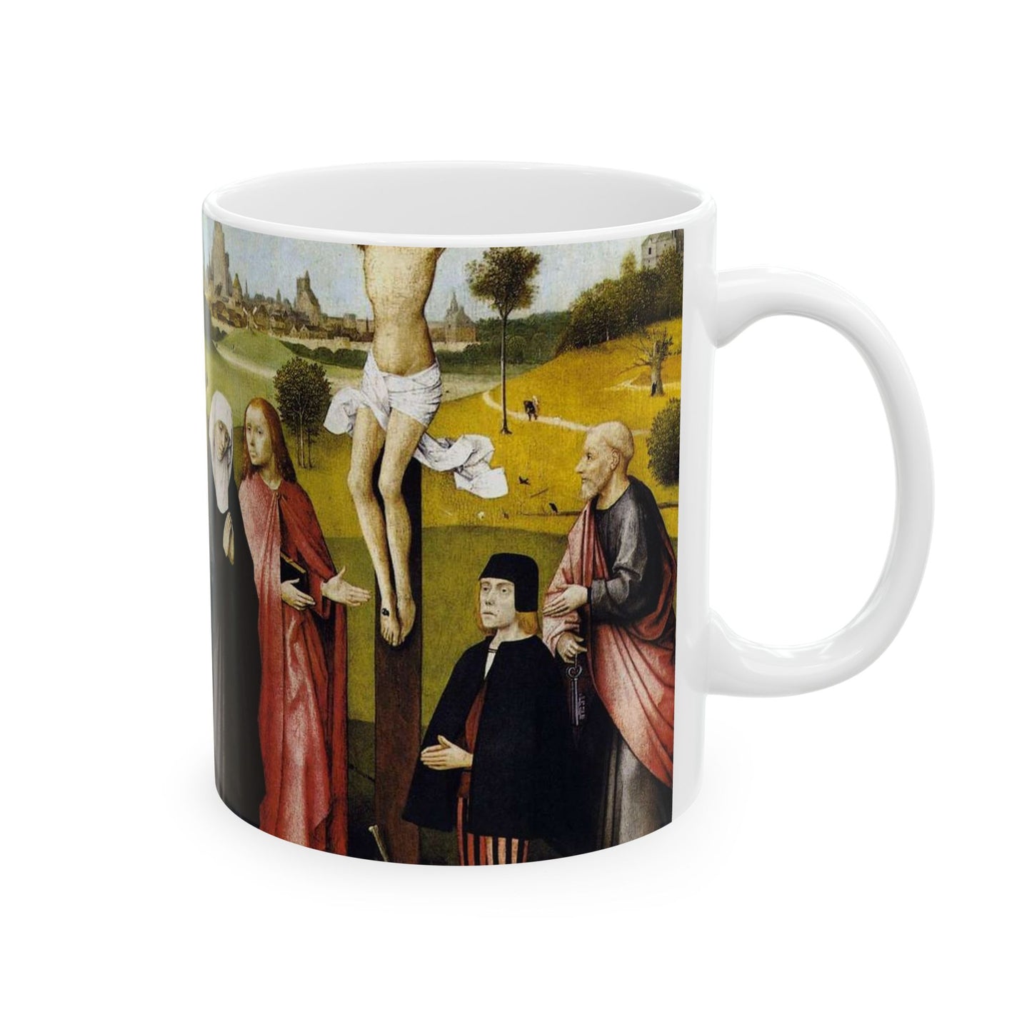 Hieronymus Bosch - CrucifixionWithADonorBosch Beautiful Novelty Ceramic Coffee Mug 11oz