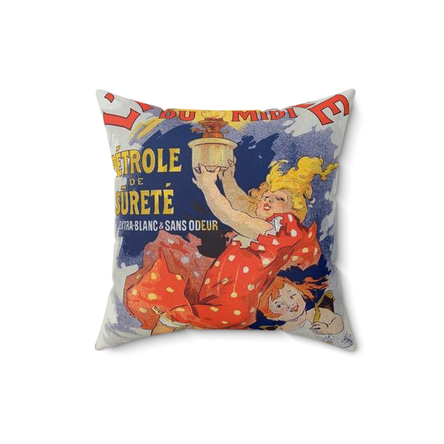 Affiche pour l' "Auréole du Midi". Decorative Accent Square Pillow