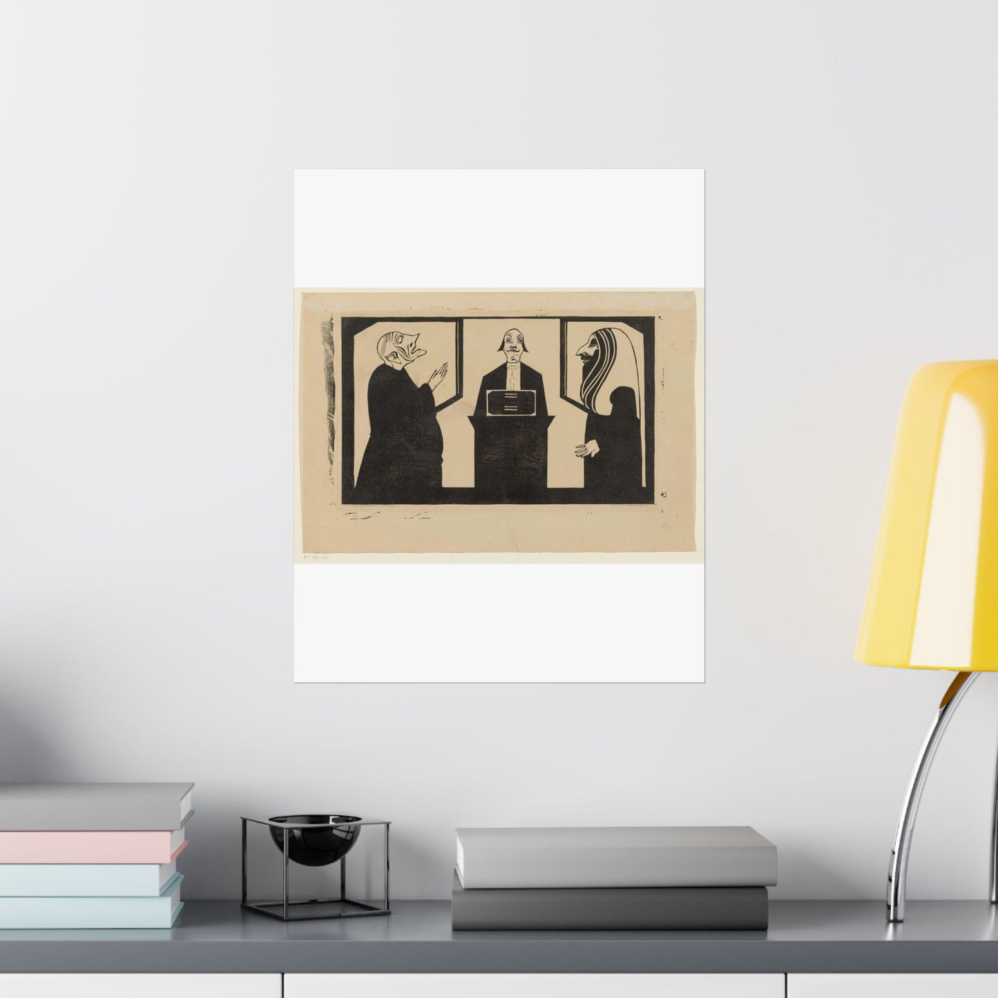 Samuel Jessurun de Mesquita - Entre ces trois mon coeur balance High Quality Matte Wall Art Poster for Home, Office, Classroom