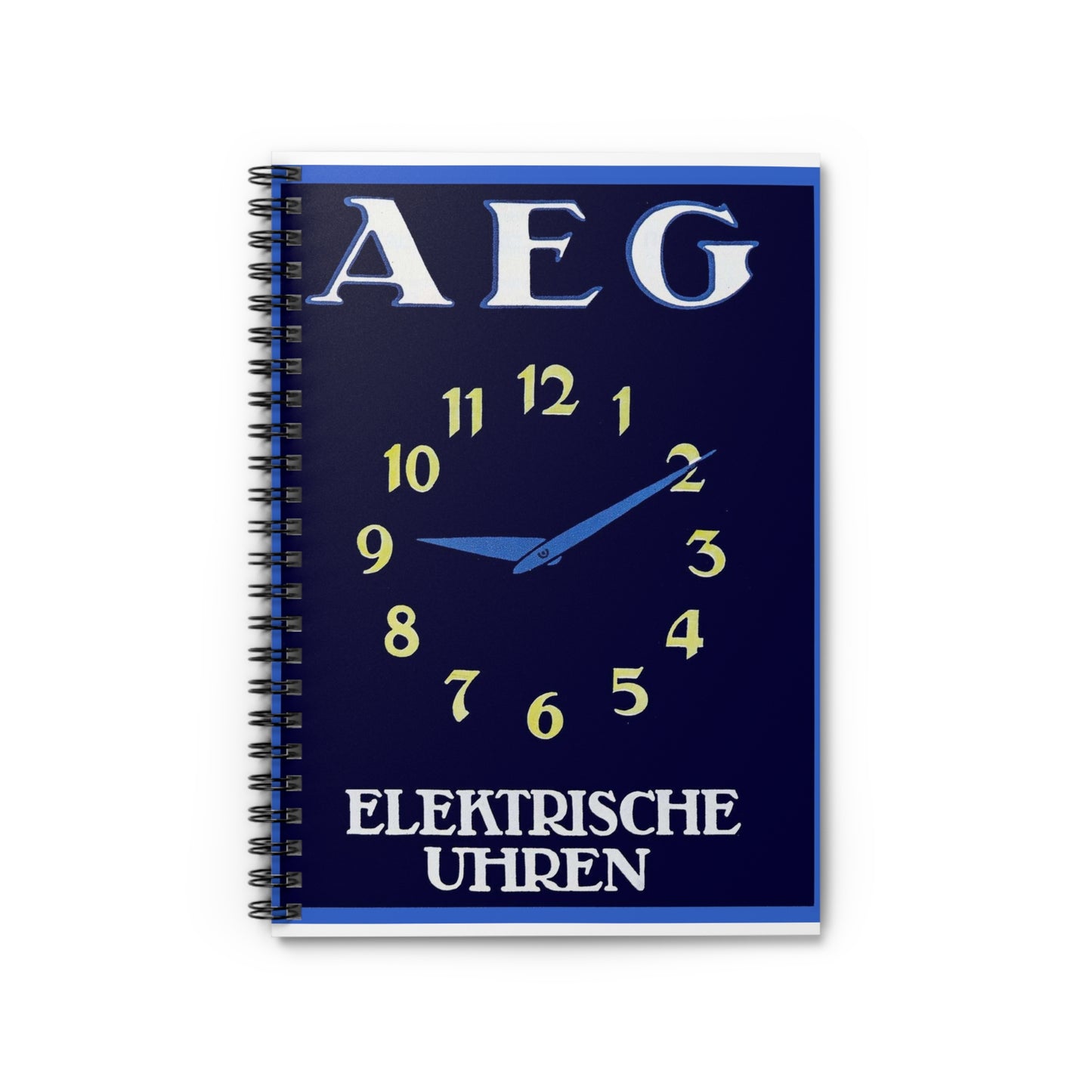 Advertisement Poster: 118aeg - Art Deco public domain image Spiral Bound Ruled Notebook with Printed Cover