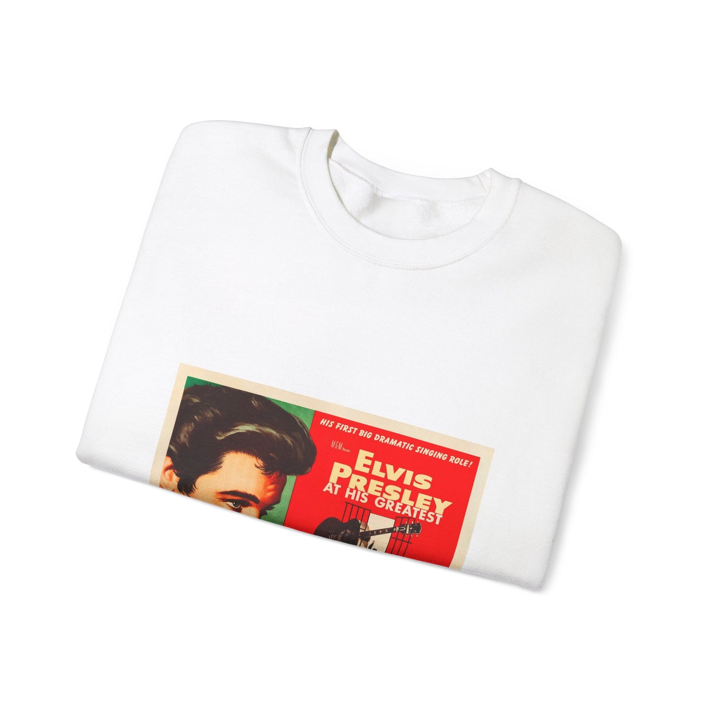 Jailhouse Rock (1957 poster - half-sheet) White Heavy Blend Adult Crew Neck SweatShirt
