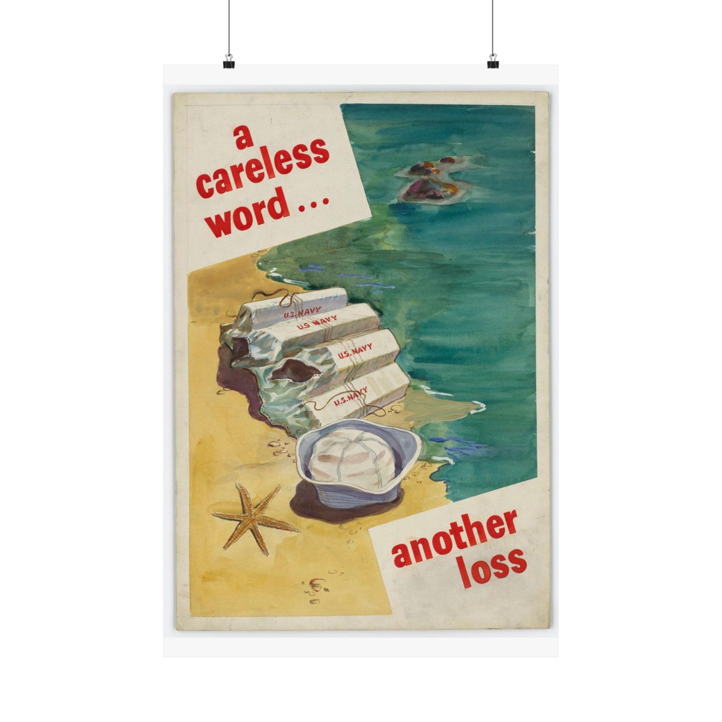 A Careless Word... Another Loss High Quality Matte Wall Art Poster for Home, Office, Classroom