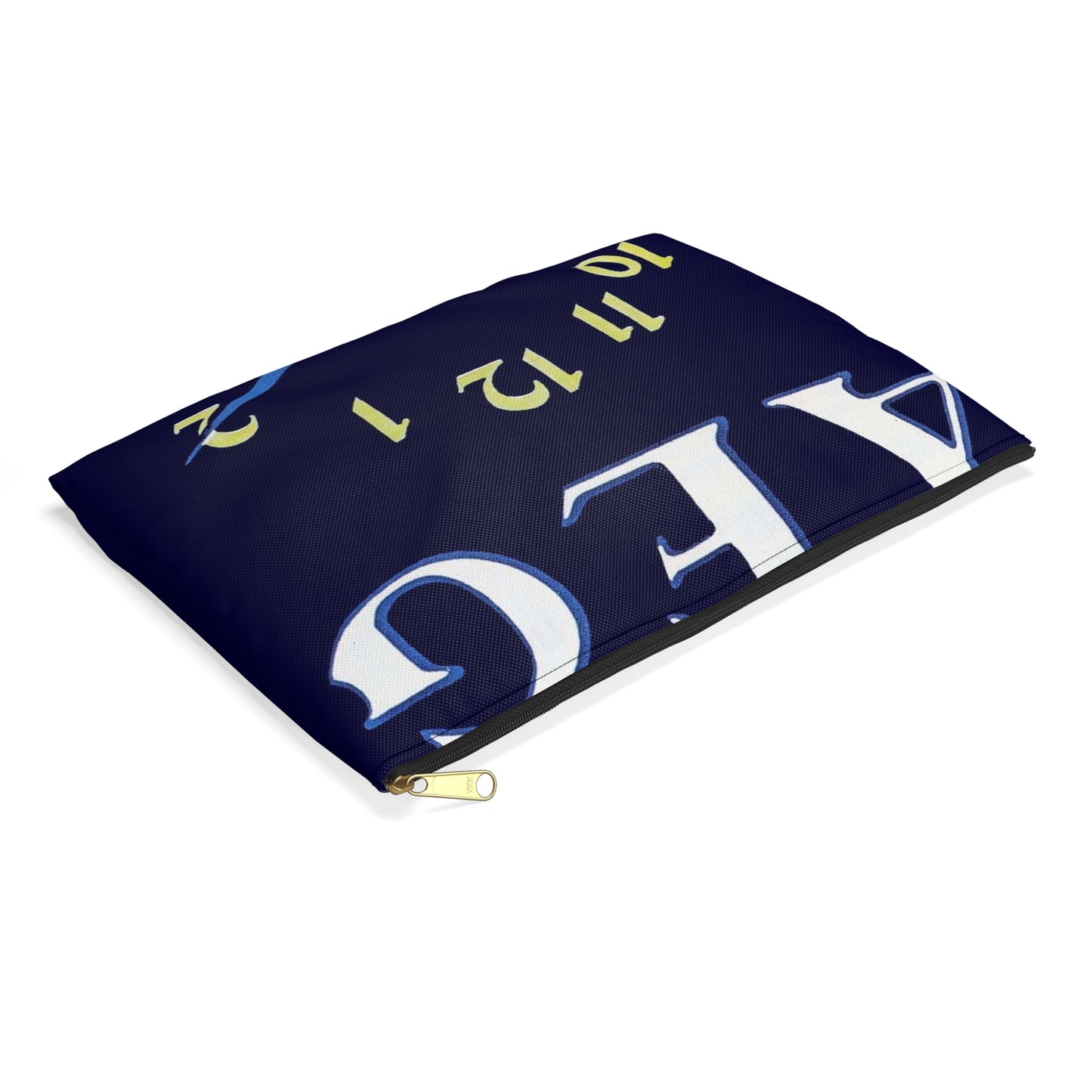 Advertisement Poster: 118aeg - Art Deco public domain image Large Organizer Pouch with Black Zipper