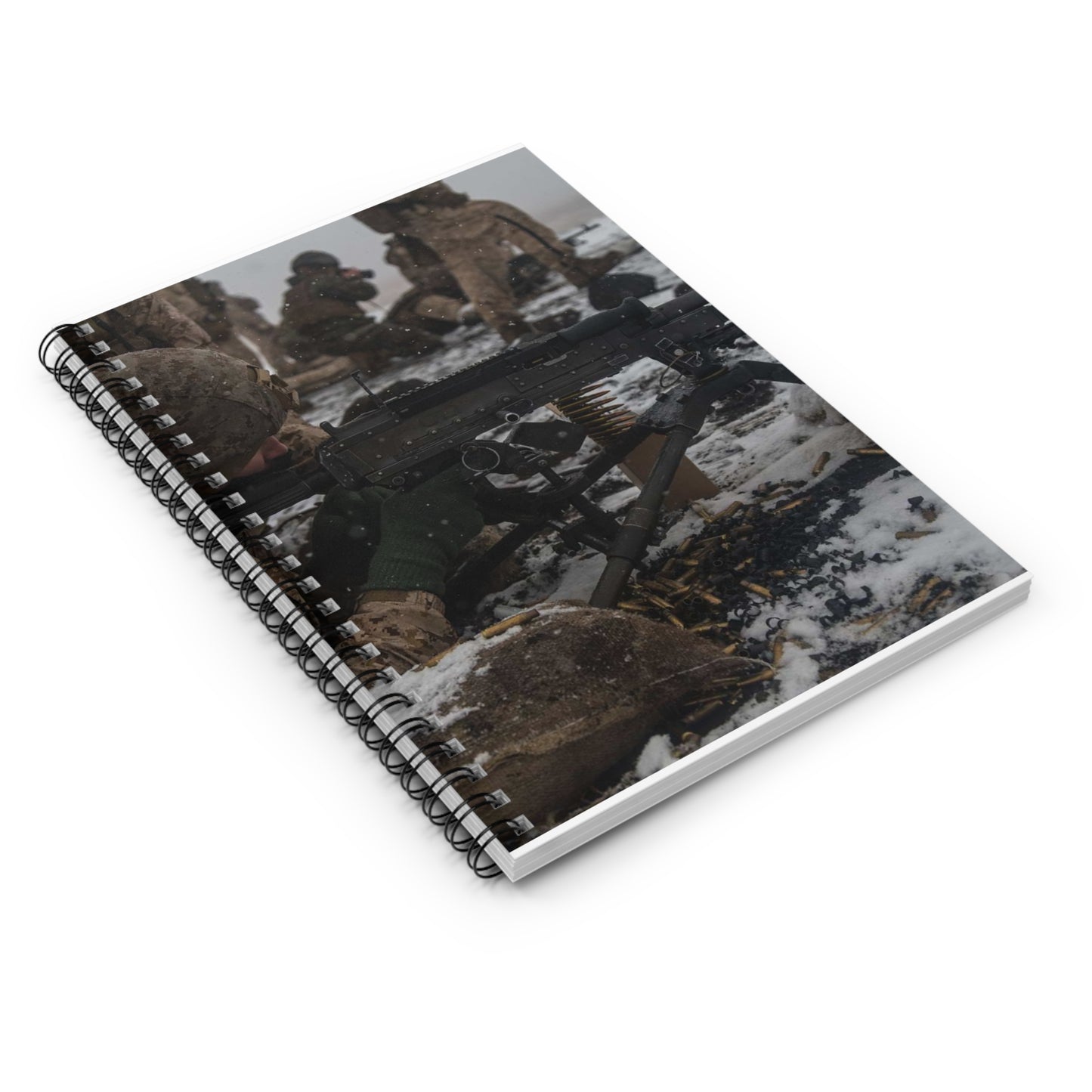 U.S. Marine Corps Lance Cpl. Jimmy Medders, a machine Spiral Bound Ruled Notebook with Printed Cover