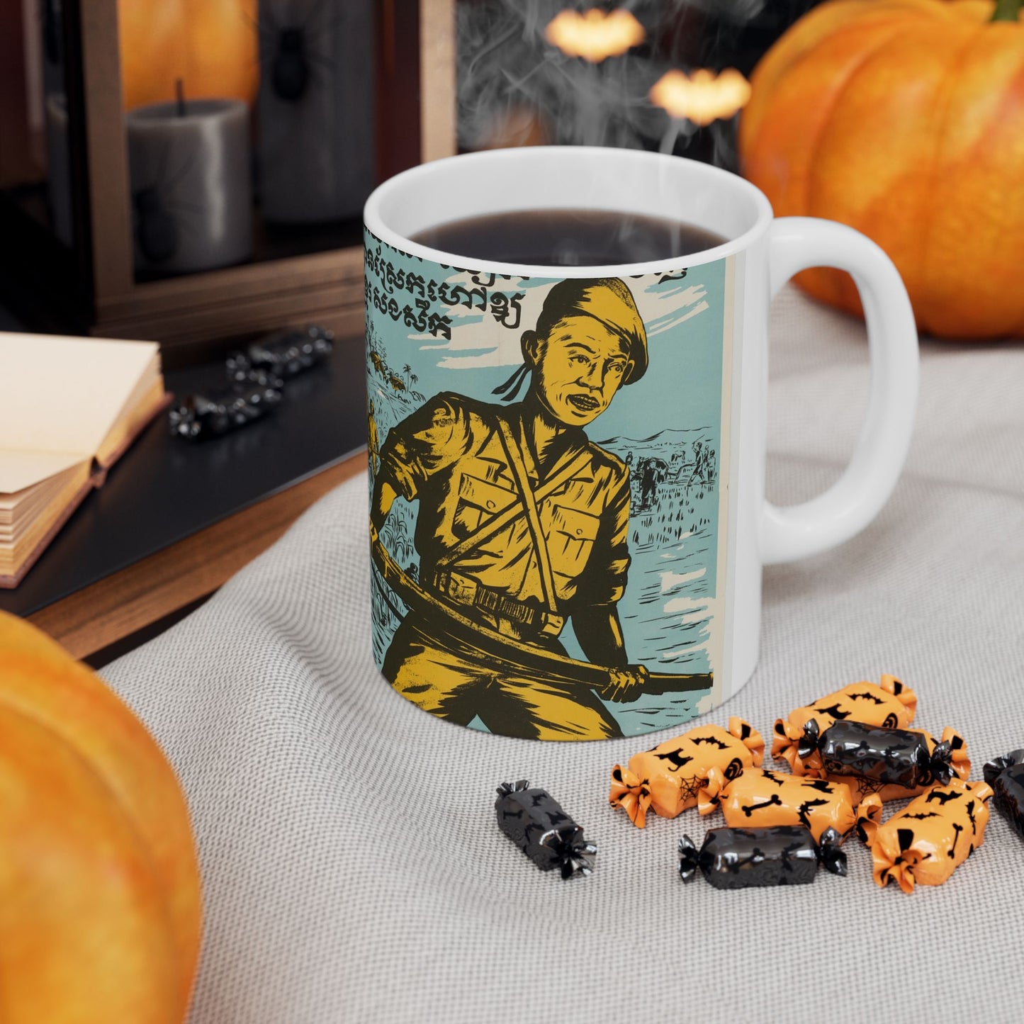 Cambodian - Blood, United States information service propaganda Beautiful Novelty Ceramic Coffee Mug 11oz