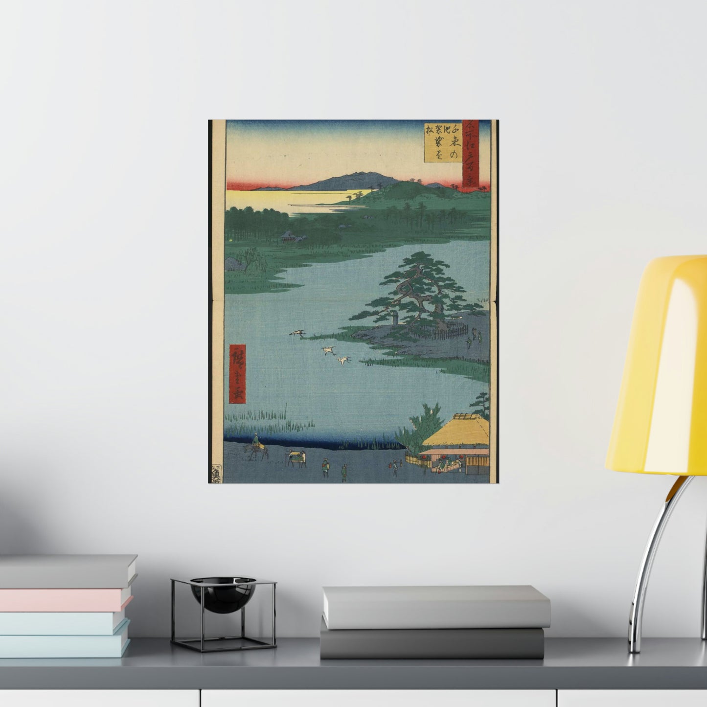Gajō icchō, Andō Hiroshige - Public domain portrait drawing High Quality Matte Wall Art Poster for Home, Office, Classroom