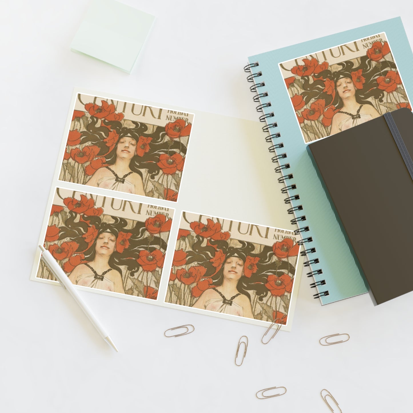 The century, August, midsummer holiday number Laminated UV Protective Vinyl Stickers