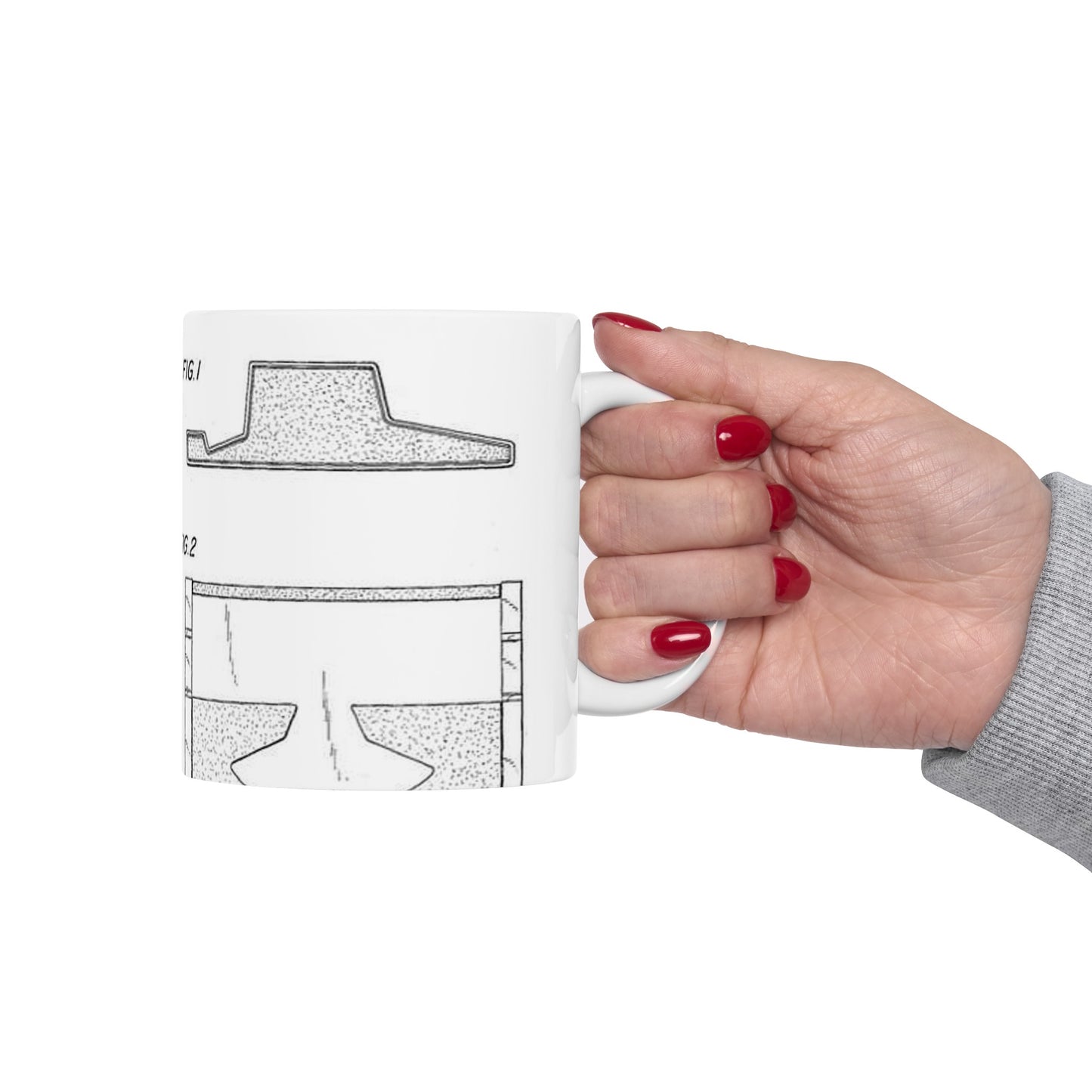Patent drawing - Olympia-Traveller - . Public domain image Beautiful Novelty Ceramic Coffee Mug 11oz