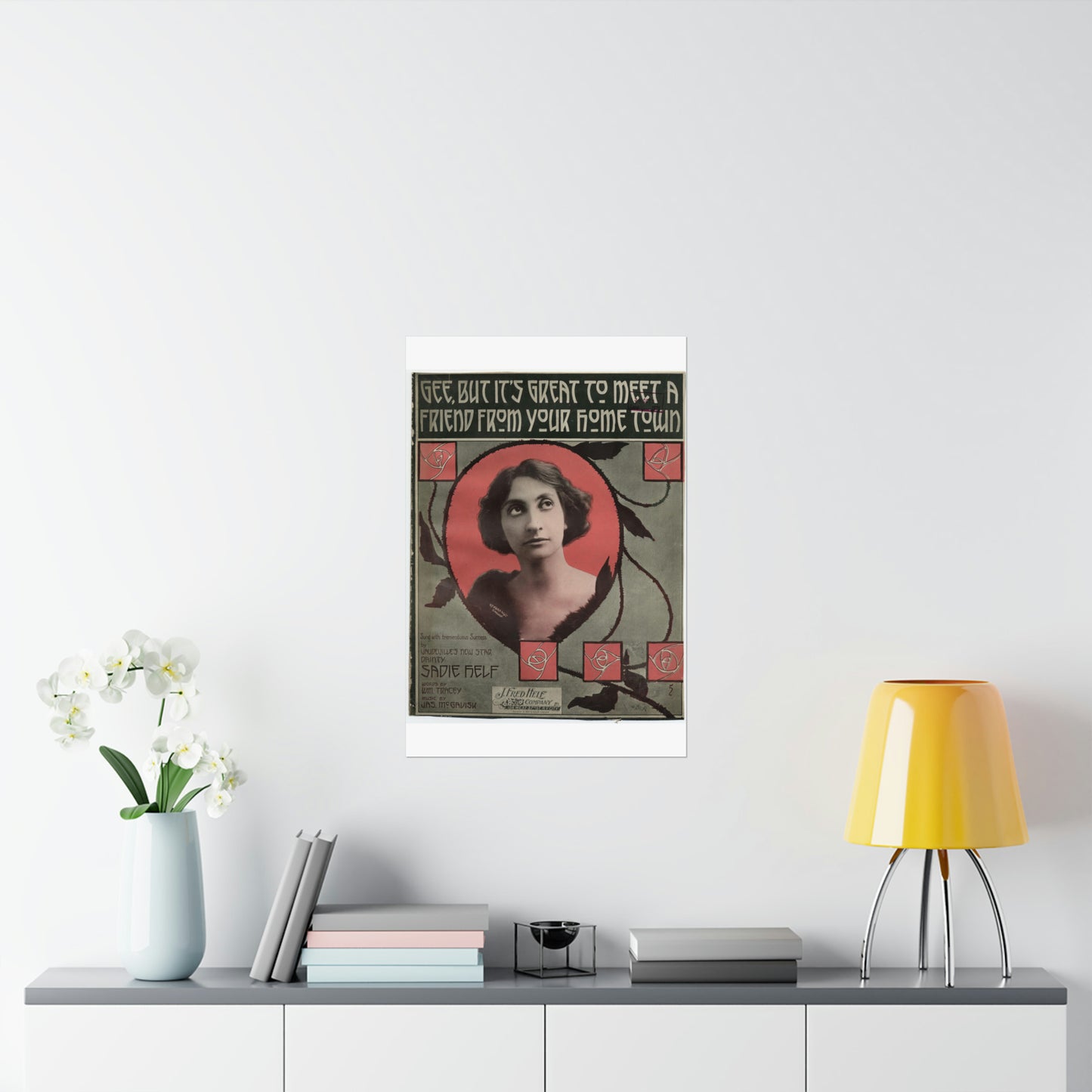 Gee, but it's great to meet a friend from your hom High Quality Matte Wall Art Poster for Home, Office, Classroom