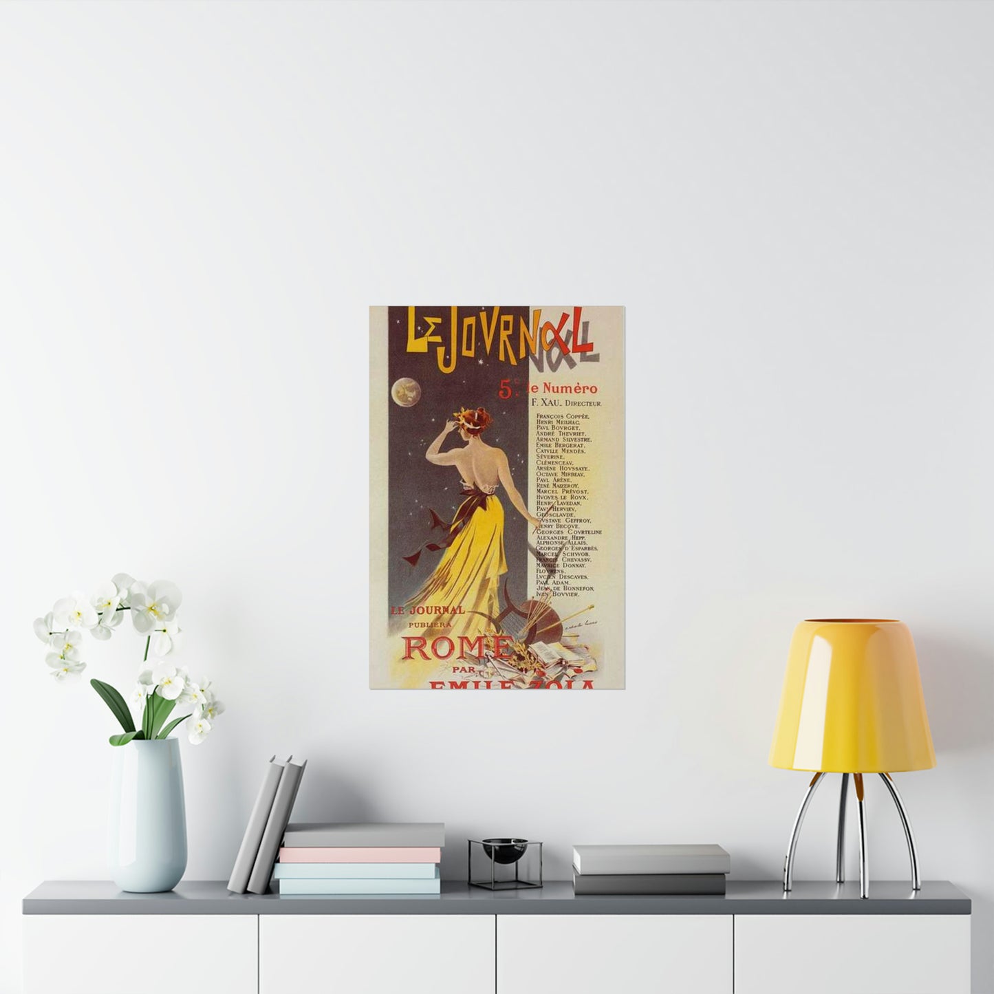 Affiche pour annoncer la publication de "Rome" dans Le Journal. High Quality Matte Wall Art Poster for Home, Office, Classroom
