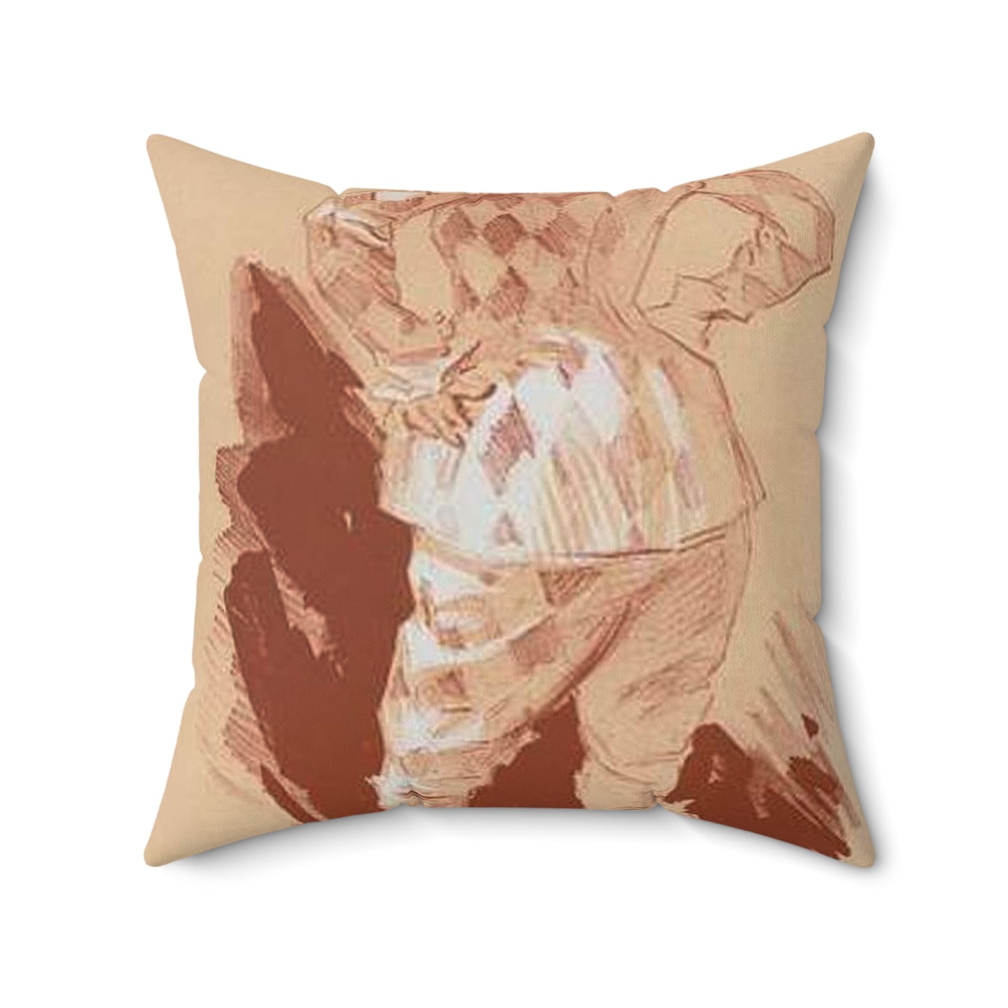 Dessin original pour la couverture des Maîtres de l'Affiche. Decorative Accent Square Pillow