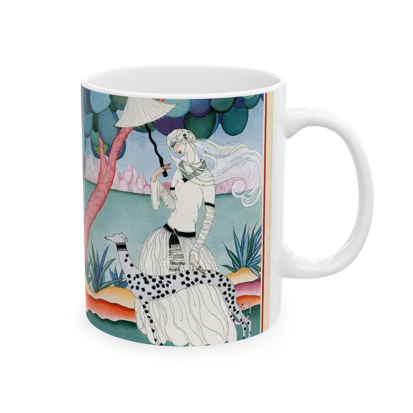 Cover of Vogue, Jan. 15, 1922 - Art nouveau public domain image Beautiful Novelty Ceramic Coffee Mug 11oz