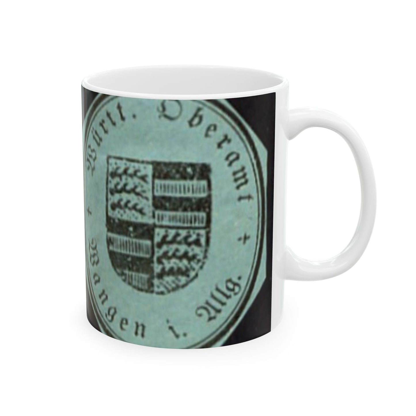 Oberamt Wangen Briefsiegel - public domain postal stamp scan Beautiful Novelty Ceramic Coffee Mug 11oz