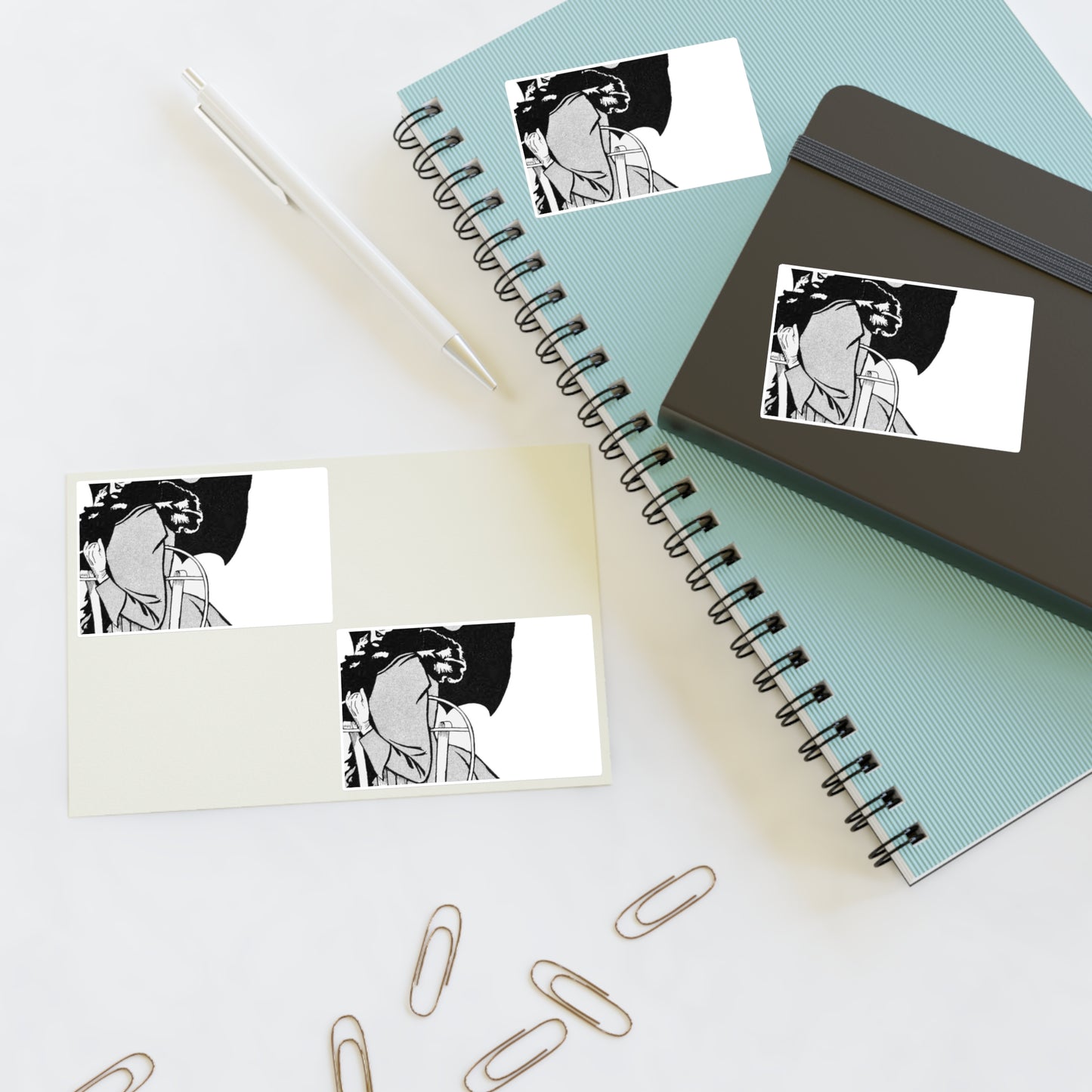 PP D267 poster by l raven hill for 'pick-me-up' Laminated UV Protective Vinyl Stickers