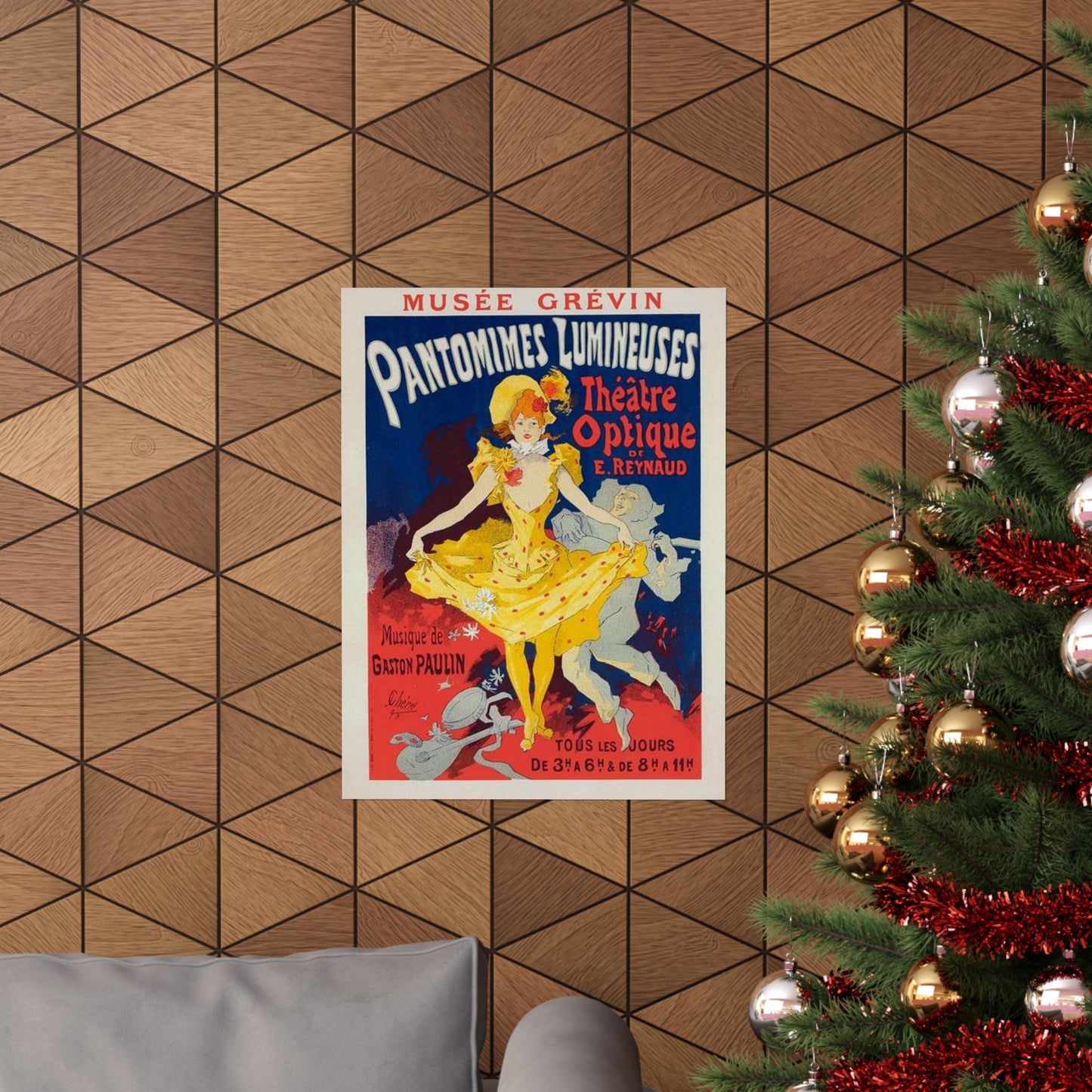 Affiche pour le Musée Grévin, "Pantomimes lumineuses". High Quality Matte Wall Art Poster for Home, Office, Classroom