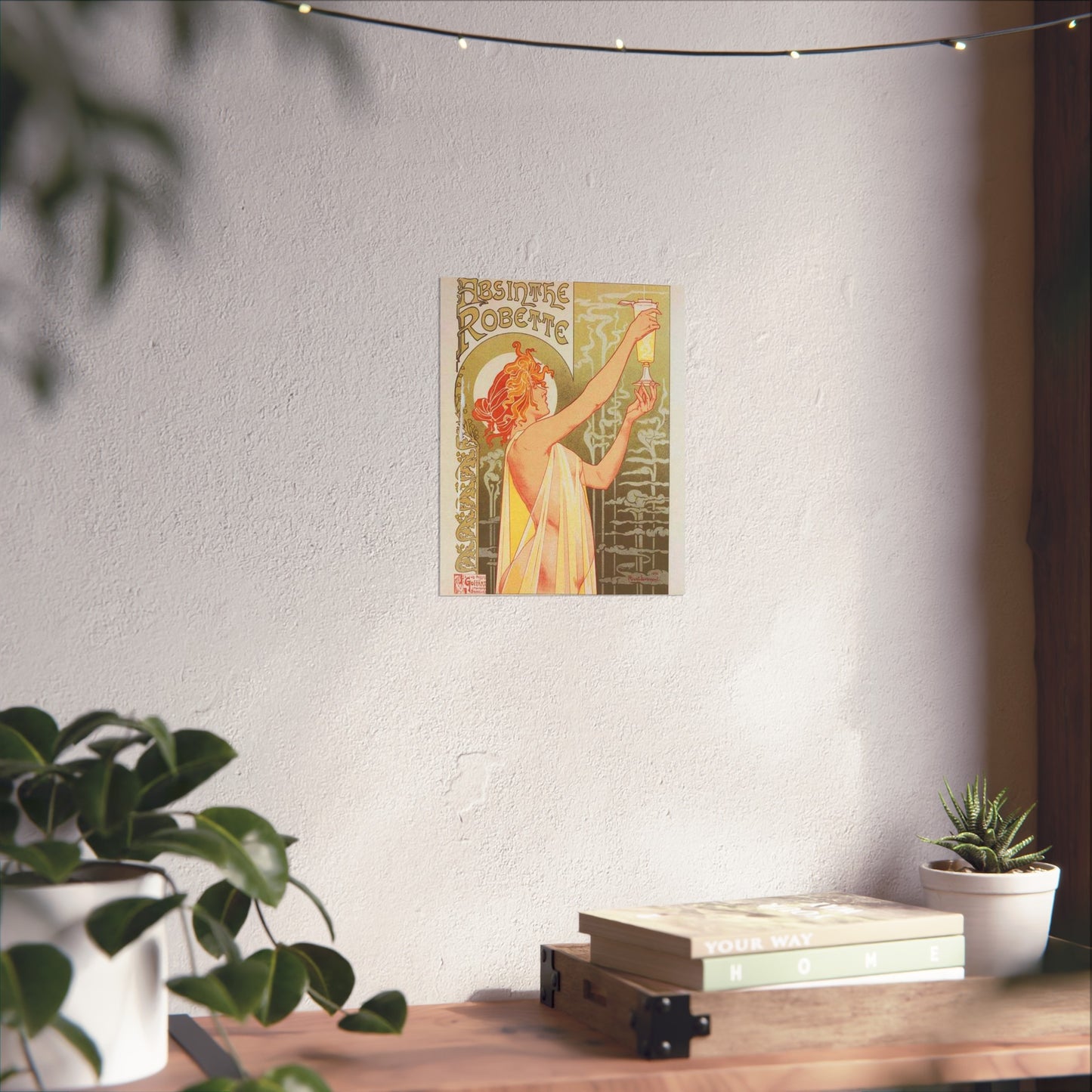 Affiche belge pour l' "Absinthe Robette". High Quality Matte Wall Art Poster for Home, Office, Classroom