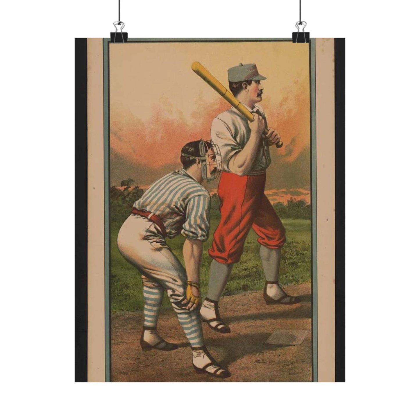 Biddeford vs. Portland Granite St. grounds, Saturday, May 30th Printed at the Biddeford Journal office High Quality Matte Wall Art Poster for Home, Office, Classroom