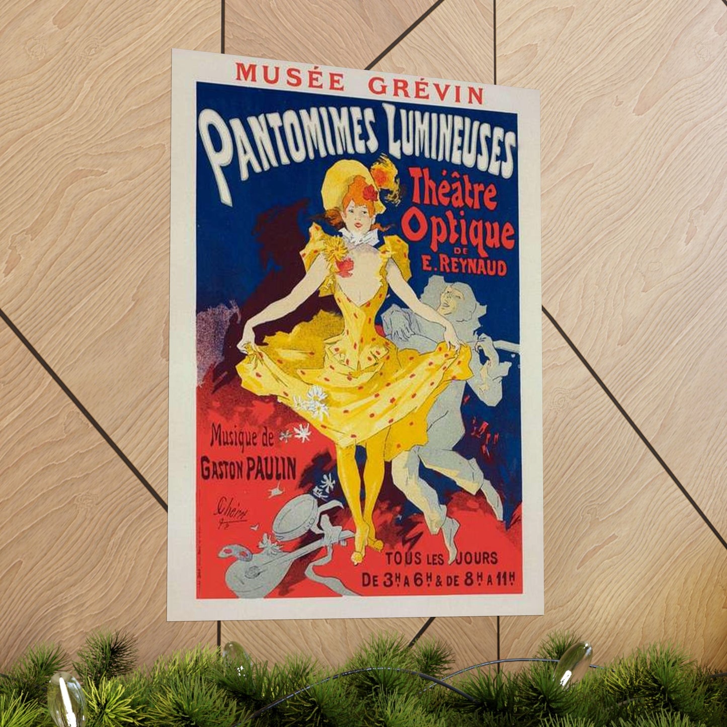 Affiche pour le Musée Grévin, "Pantomimes lumineuses". High Quality Matte Wall Art Poster for Home, Office, Classroom
