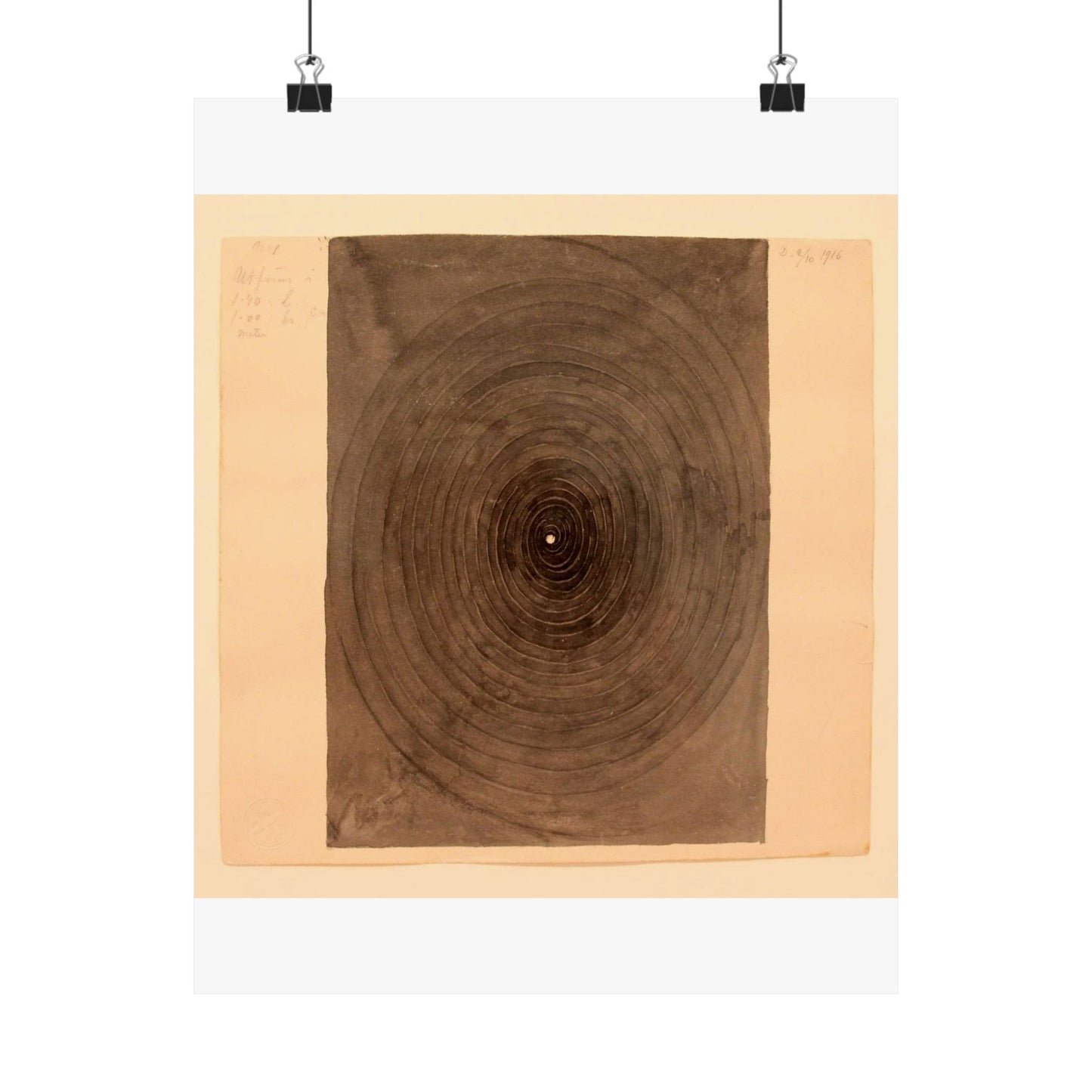 Hilma af Klint - 1916 - No 1 From The Parsifal Series High Quality Matte Wall Art Poster for Home, Office, Classroom