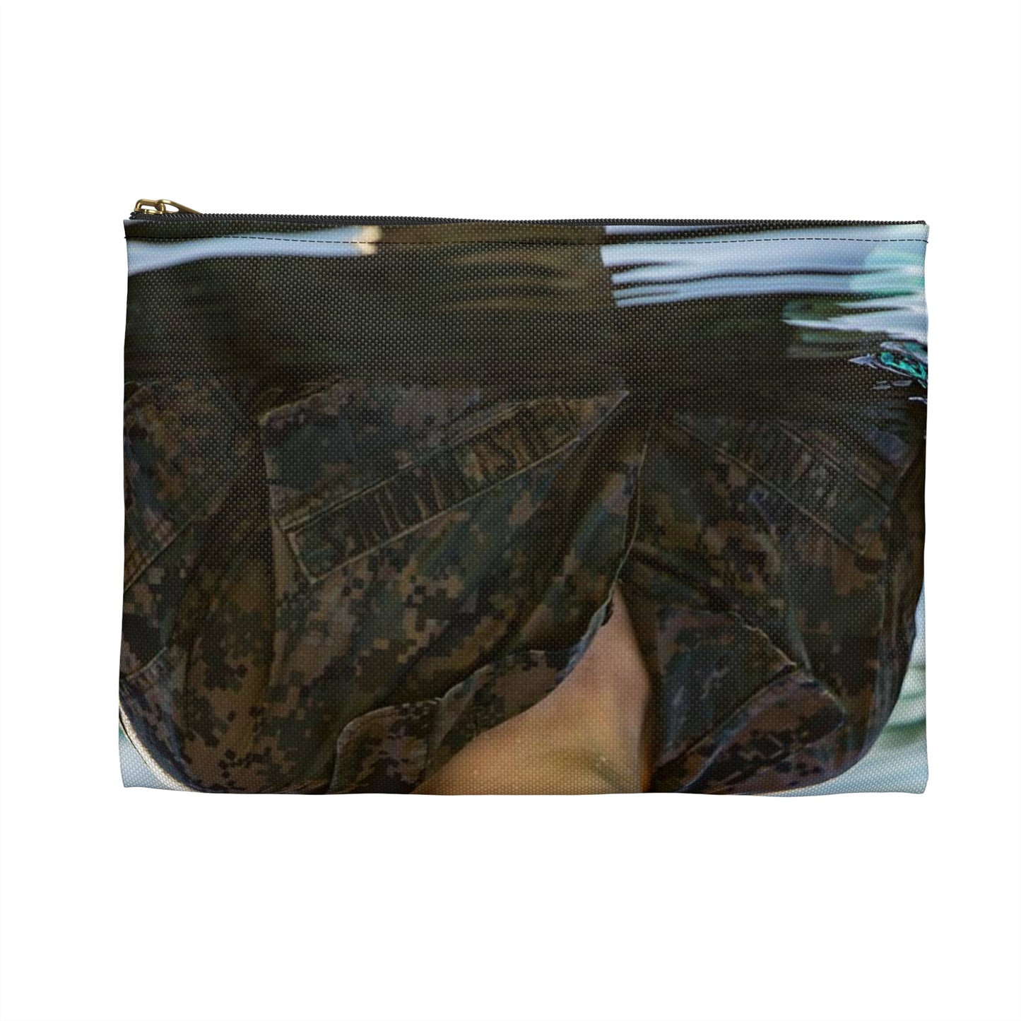 U.S. Marine Corps Lance Cpl. Kyle Lynch, 7th Engineer Large Organizer Pouch with Black Zipper