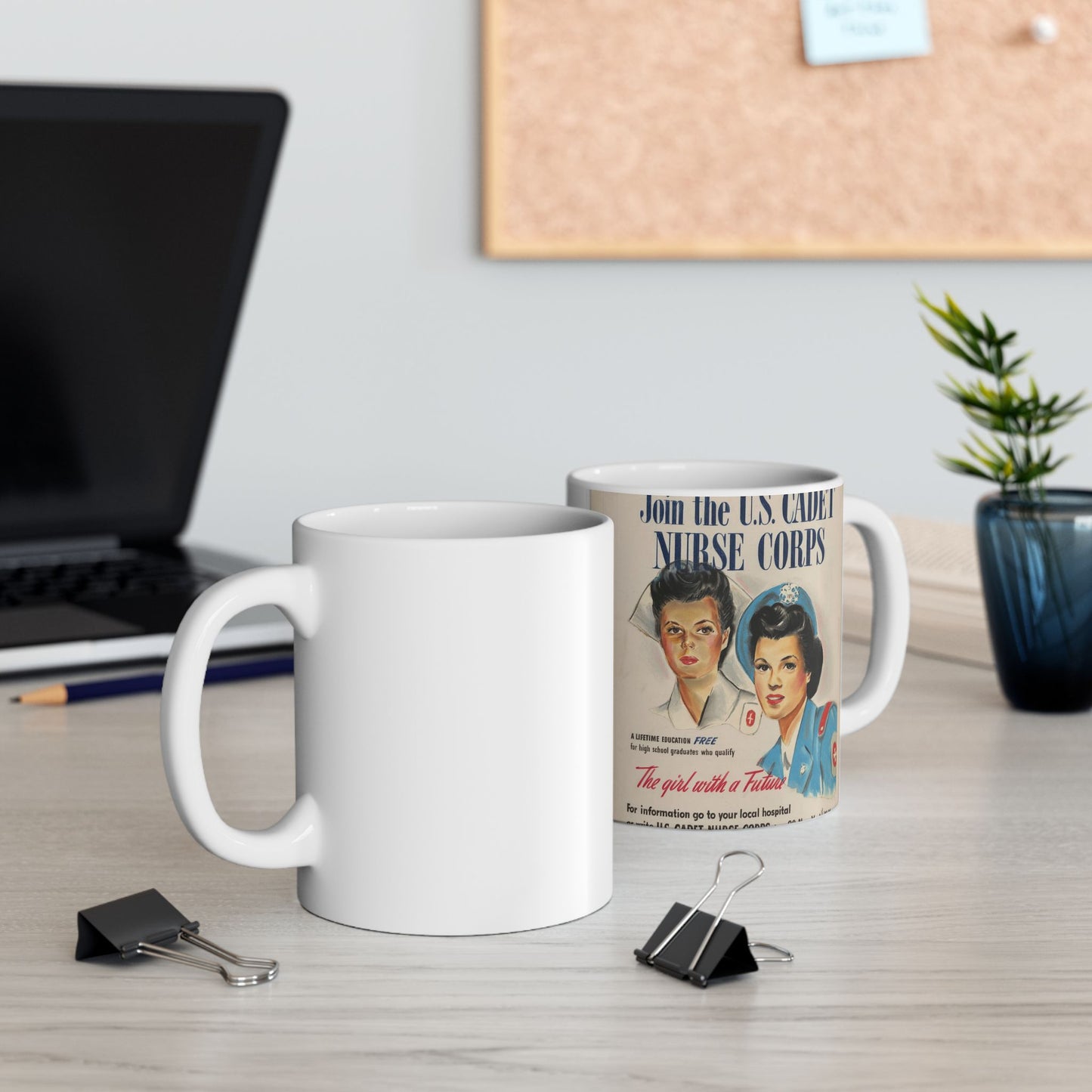Join the U.S. Cadet Nurse Corps Beautiful Novelty Ceramic Coffee Mug 11oz