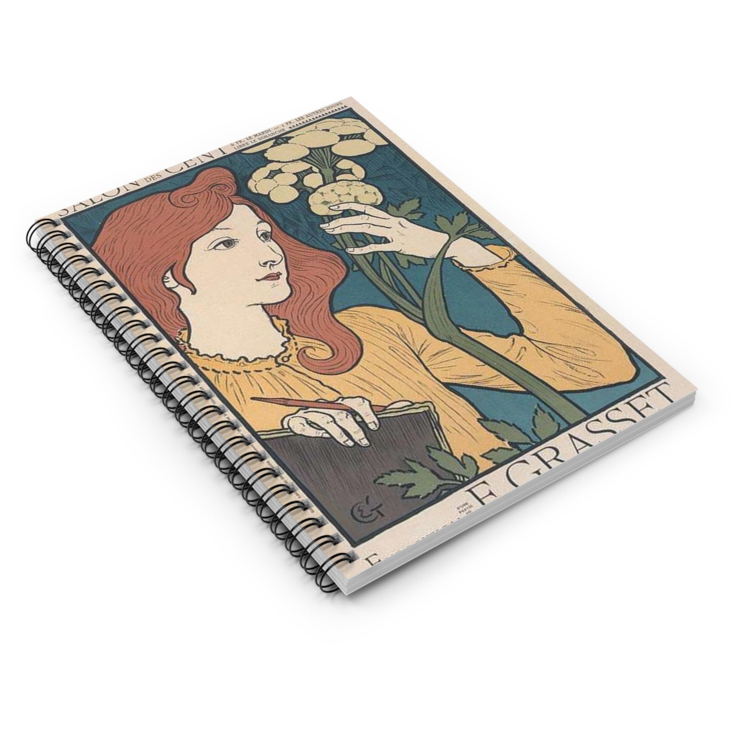 Affiche pour l' "Exposition E. Grasset" au Salon des Cent. Spiral Bound Ruled Notebook with Printed Cover