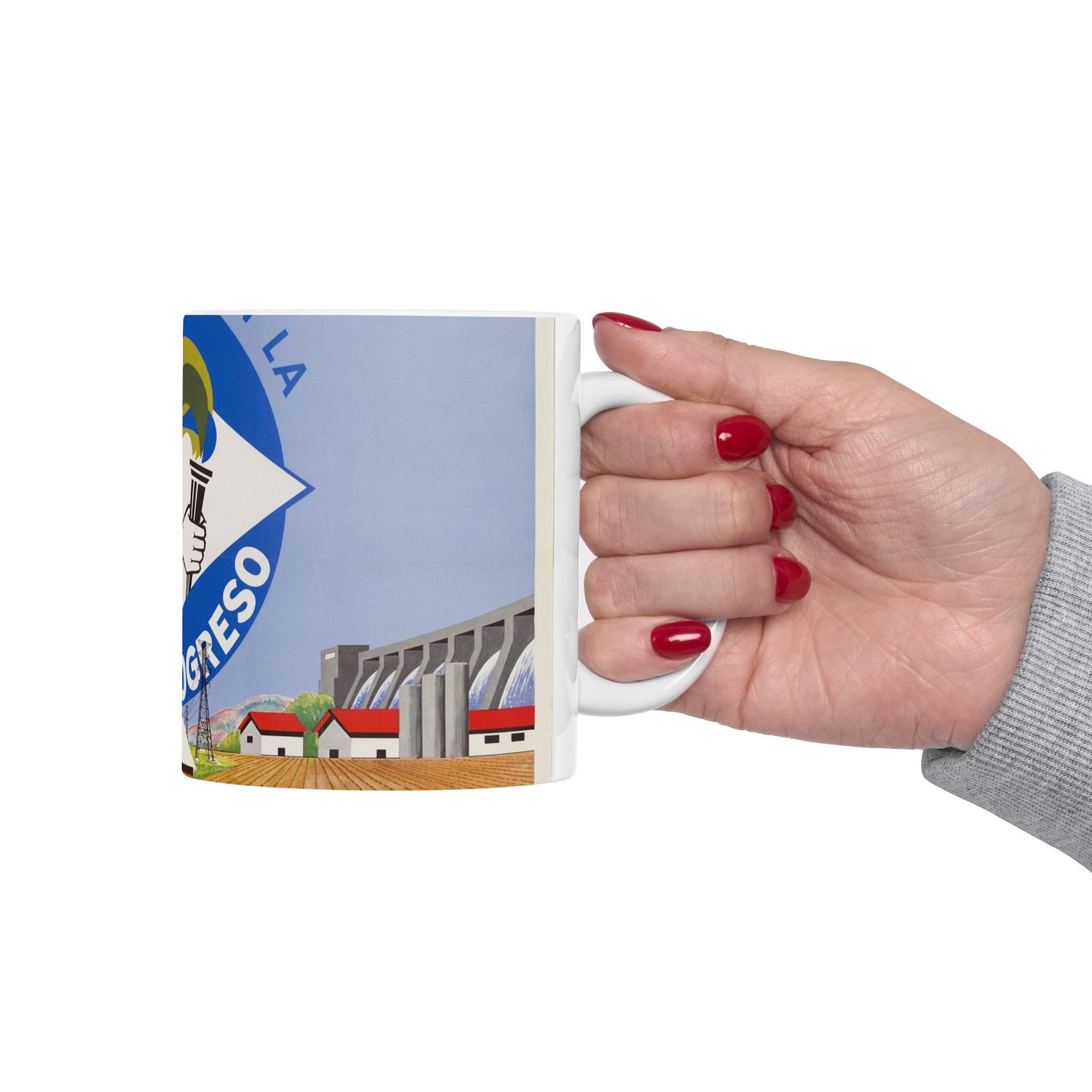 Alliance Posters, Cold War American Propaganda poster Beautiful Novelty Ceramic Coffee Mug 11oz