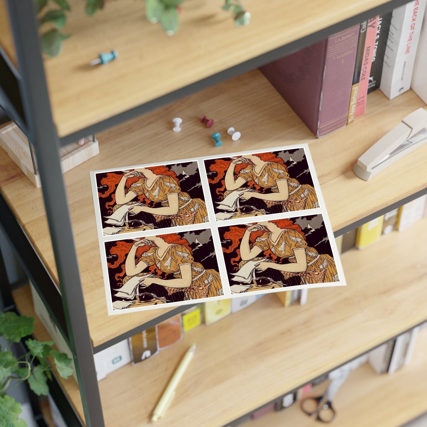 Affiche pour l' "Encre Marquet". Laminated UV Protective Vinyl Stickers