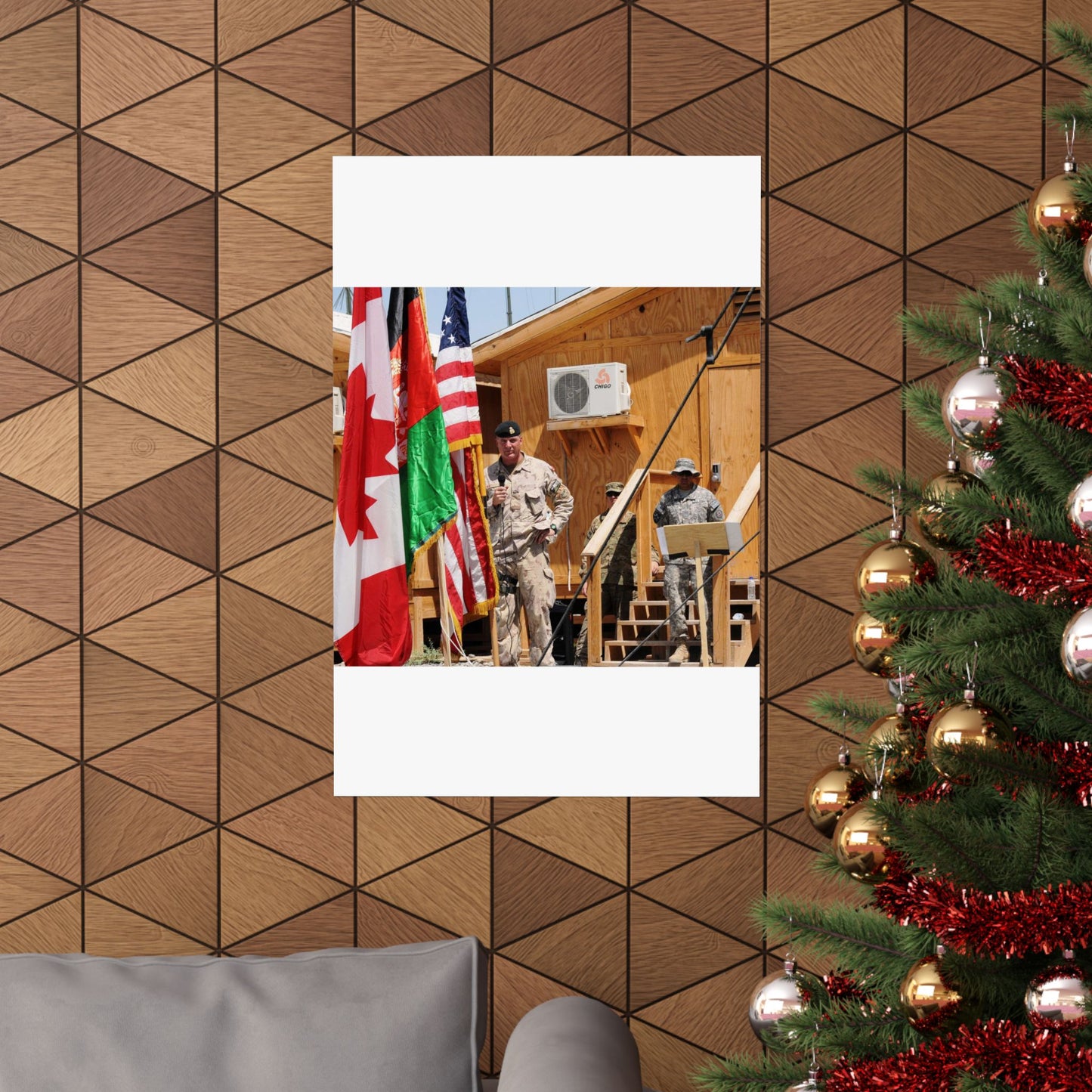 Maj. Gen. Dean J. Milner honors the accomplishments High Quality Matte Wall Art Poster for Home, Office, Classroom