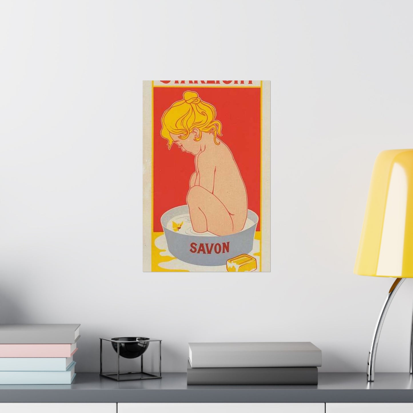 Affiche belge pour le "Savon Starlight". High Quality Matte Wall Art Poster for Home, Office, Classroom