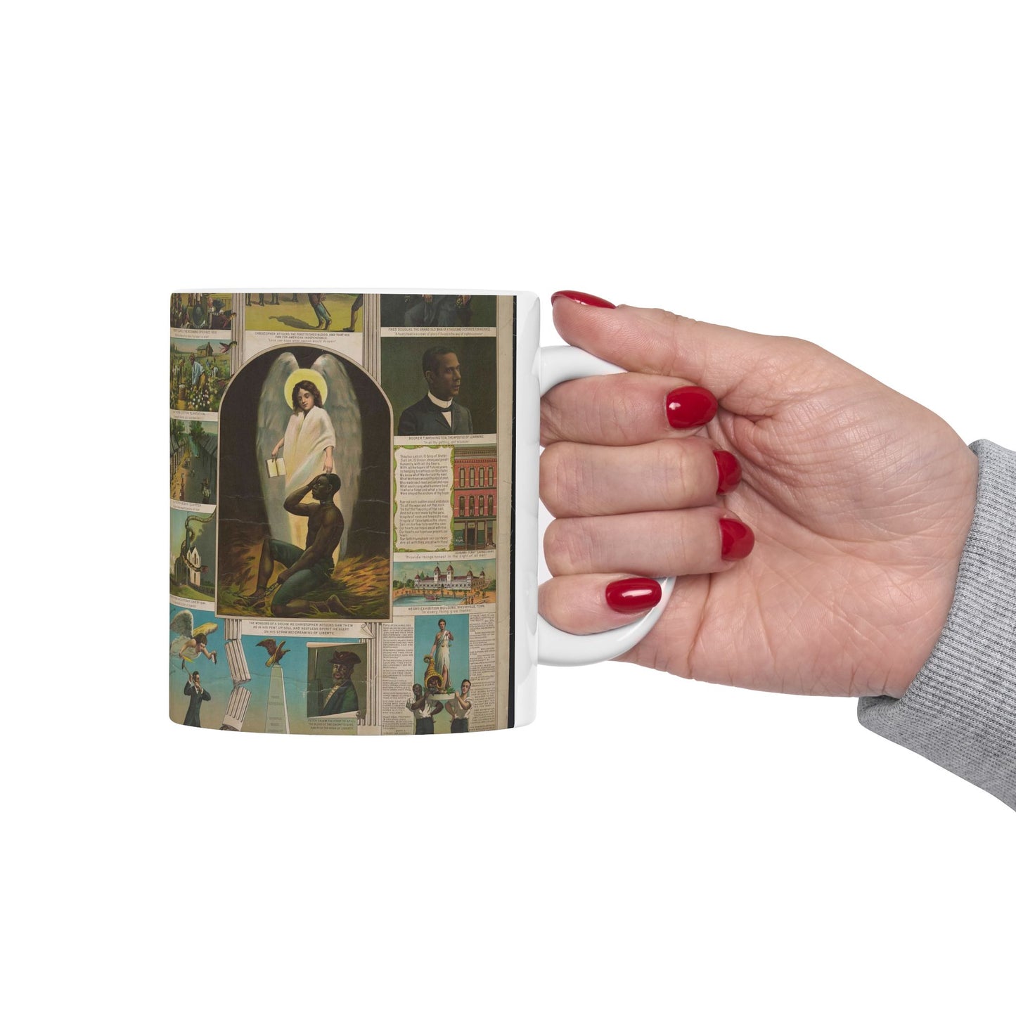 Afro-American Monument - Print, Library of Congress collection Beautiful Novelty Ceramic Coffee Mug 11oz
