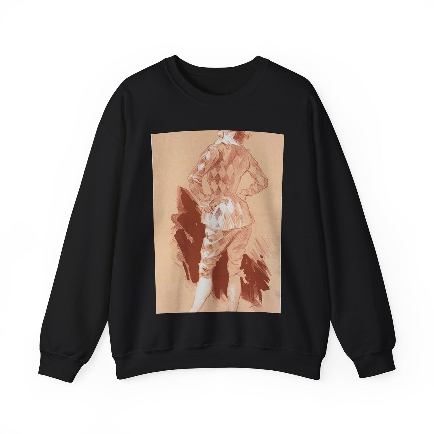 Dessin original pour la couverture des Maîtres de l'Affiche. Black Heavy Blend Adult Crew Neck SweatShirt