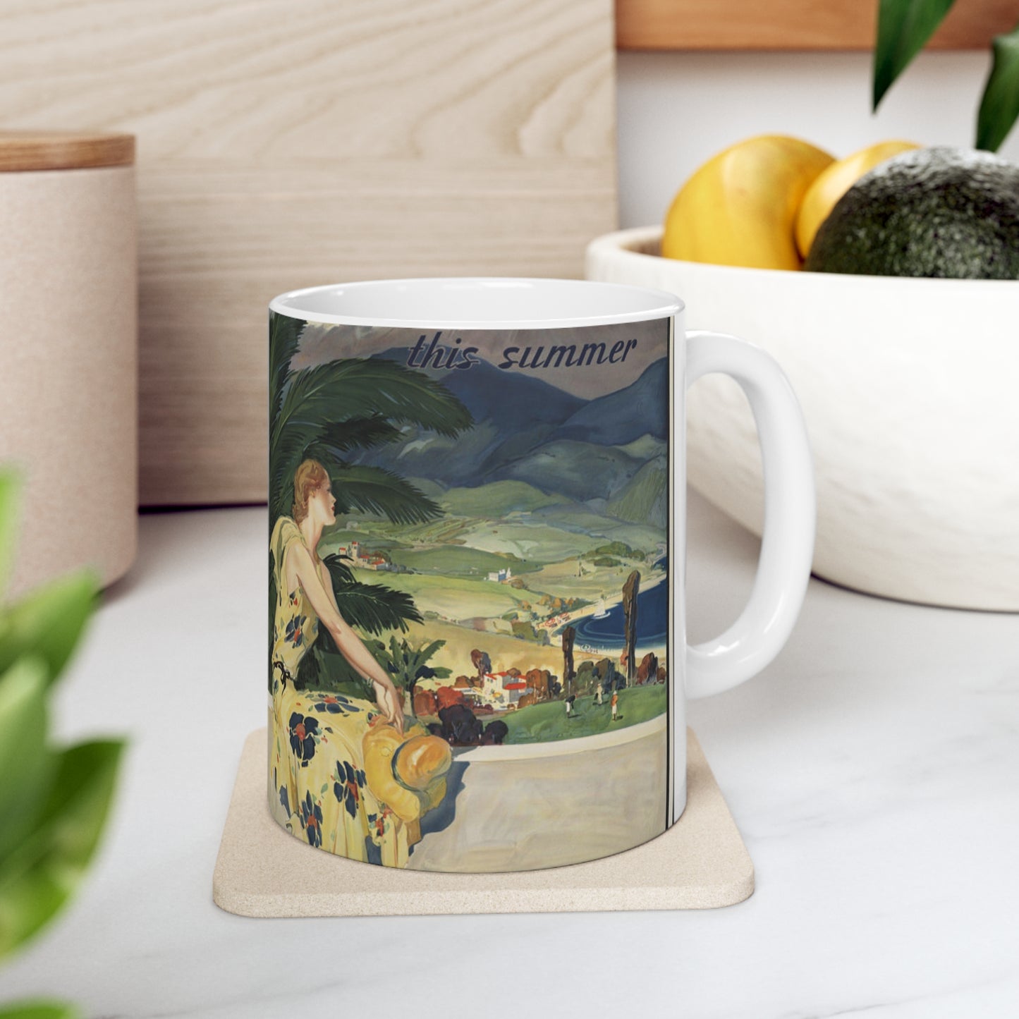 Vintage Travel Posters, 1920s-1930s Beautiful Novelty Ceramic Coffee Mug 11oz