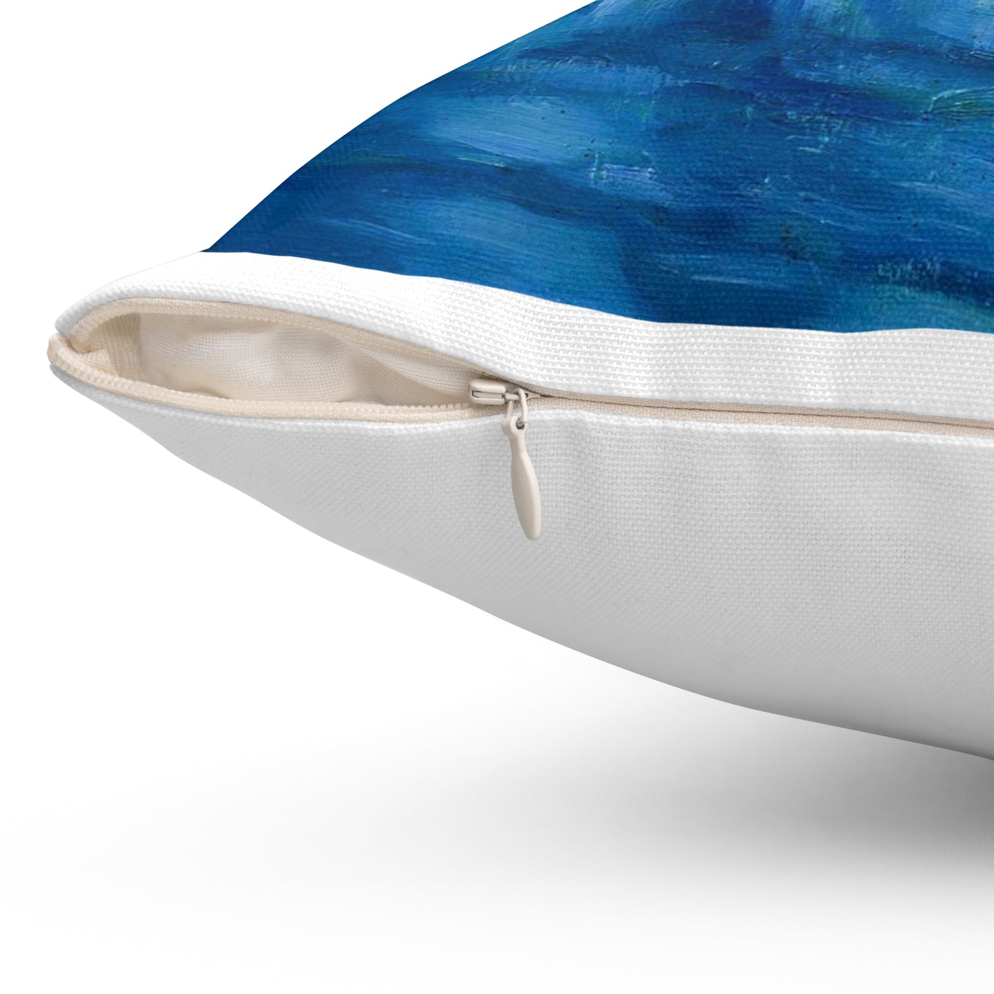 Magi veneetsia - A painting of boats in a harbor with buildings in the background Decorative Accent Square Pillow