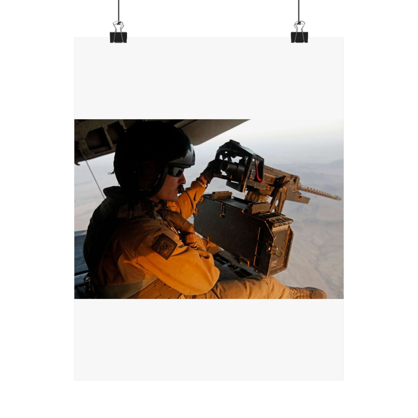 U.S. Marine Corps Staff Sgt. Peter A. Montalvo, a crew High Quality Matte Wall Art Poster for Home, Office, Classroom