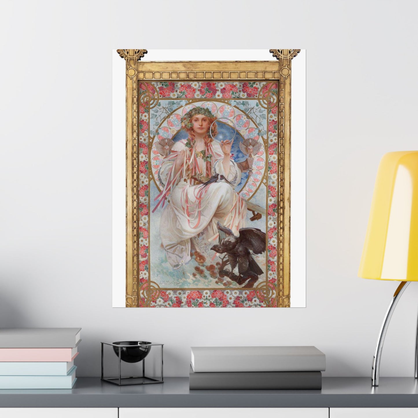 SlaviaMucha - Public domain dedication image High Quality Matte Wall Art Poster for Home, Office, Classroom