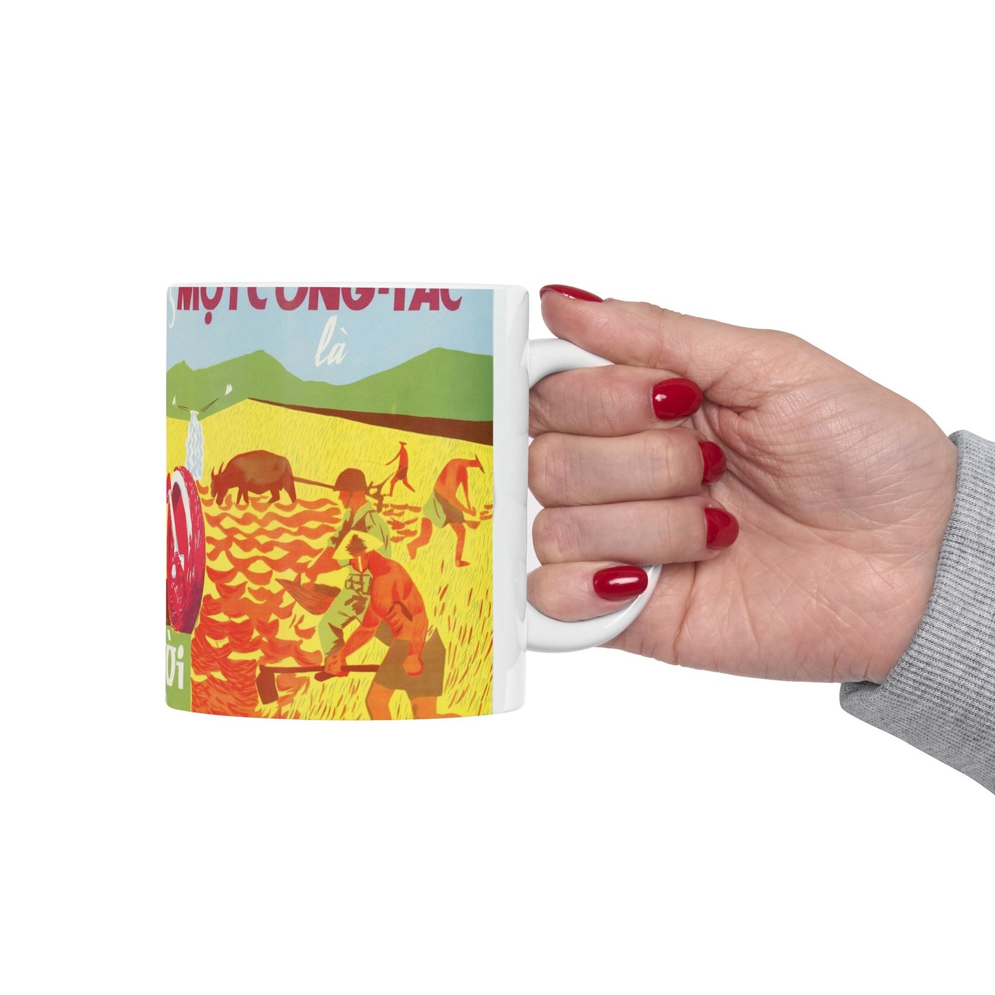 Army Helps People, United States information service propaganda Beautiful Novelty Ceramic Coffee Mug 11oz