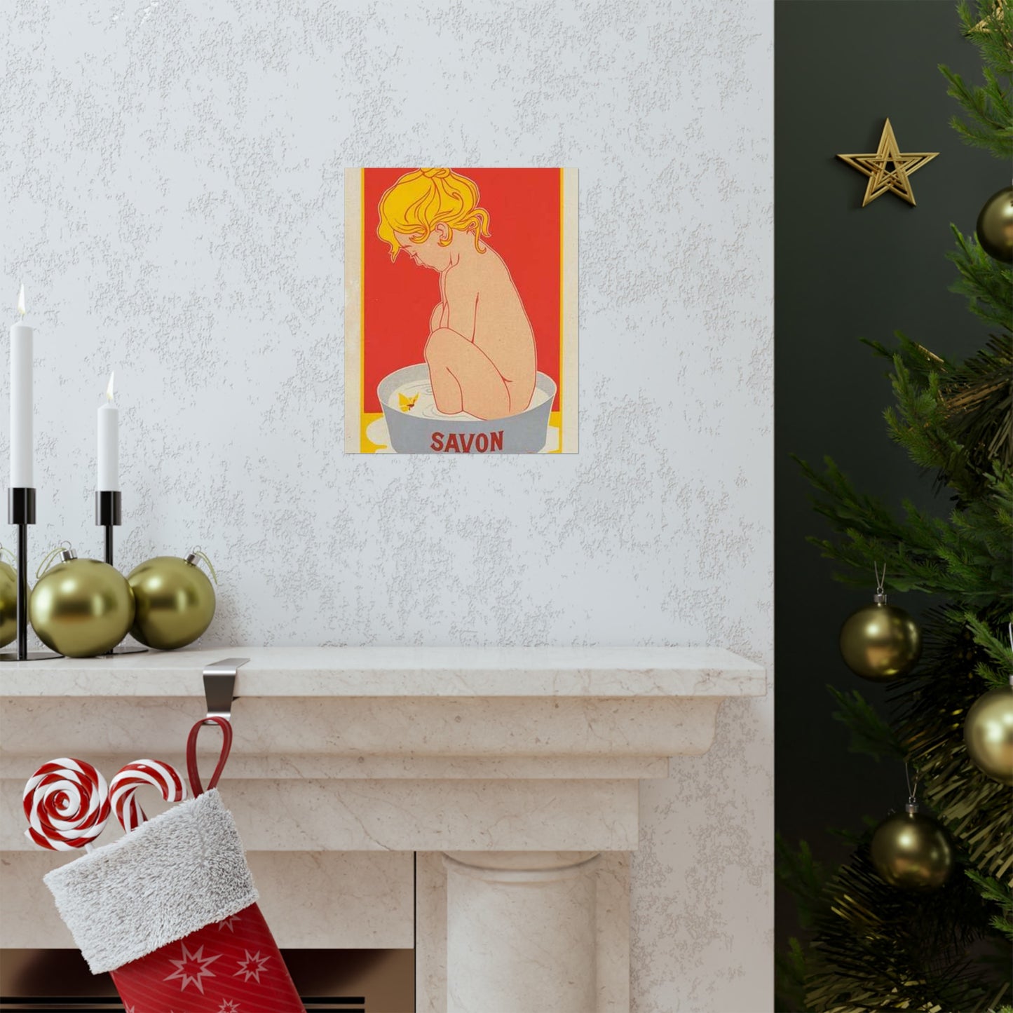 Affiche belge pour le "Savon Starlight". High Quality Matte Wall Art Poster for Home, Office, Classroom