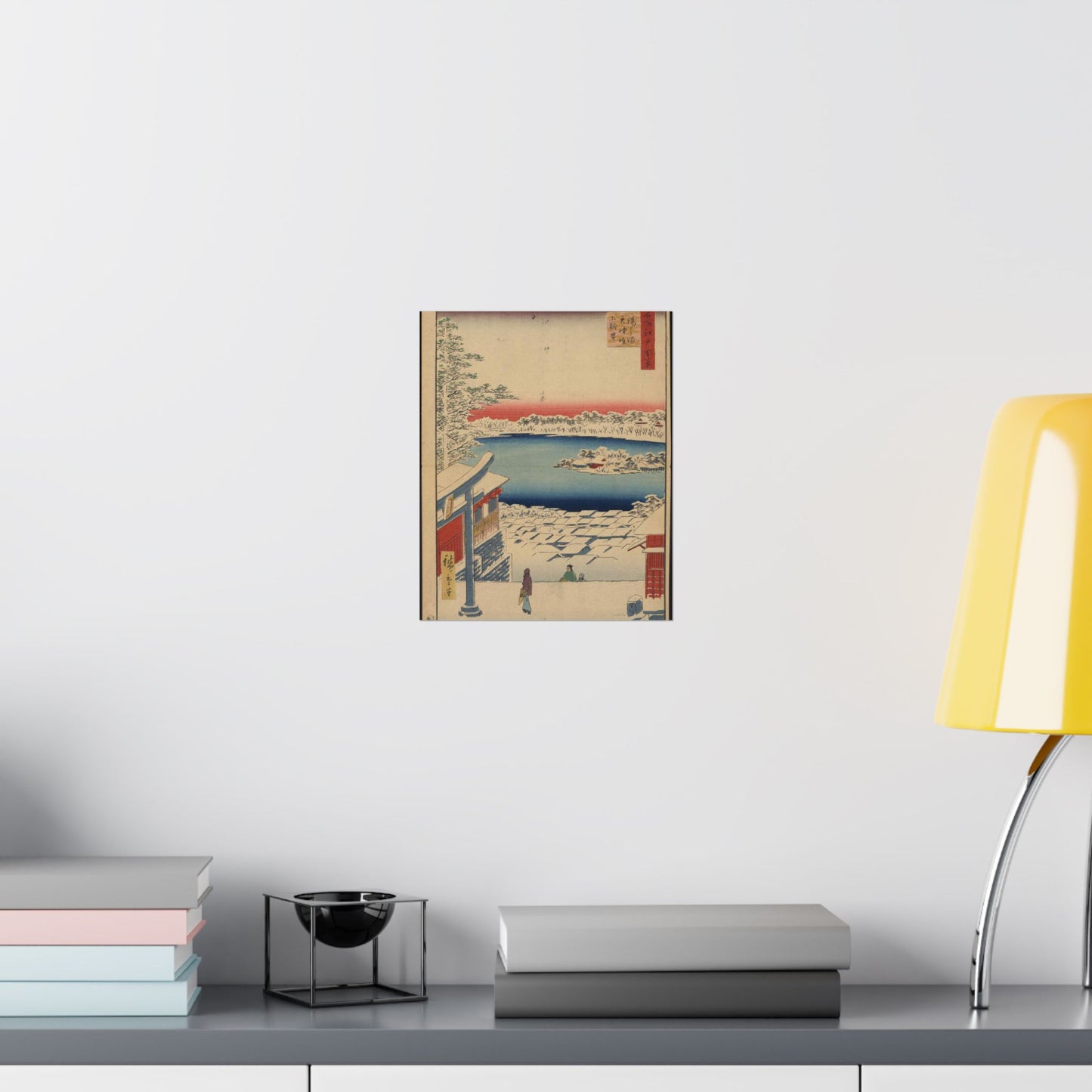 Gajō icchō, Ando Hiroshige - Public domain portrait drawing High Quality Matte Wall Art Poster for Home, Office, Classroom