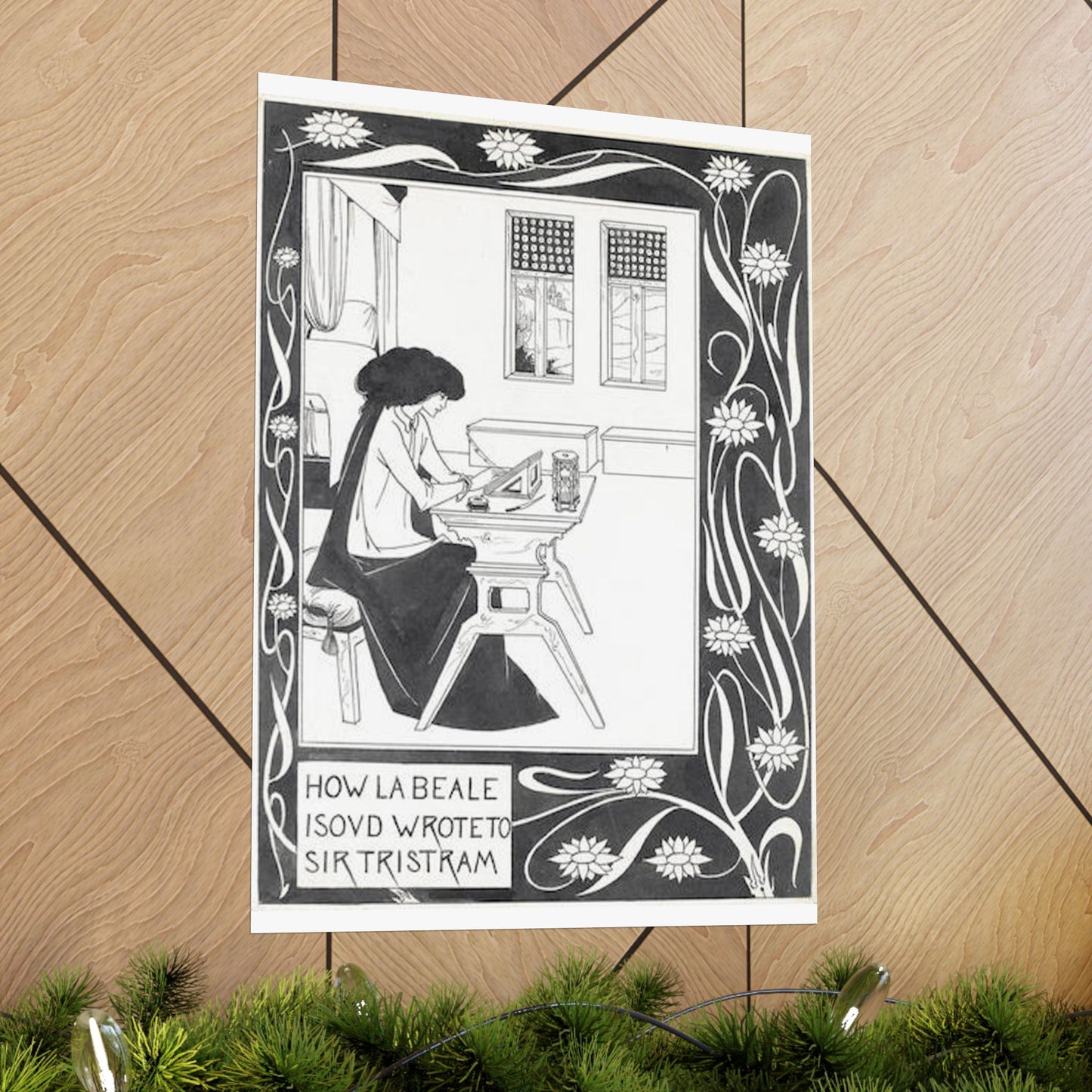 How la Beale Isoud wrote to Sir Tristram High Quality Matte Wall Art Poster for Home, Office, Classroom
