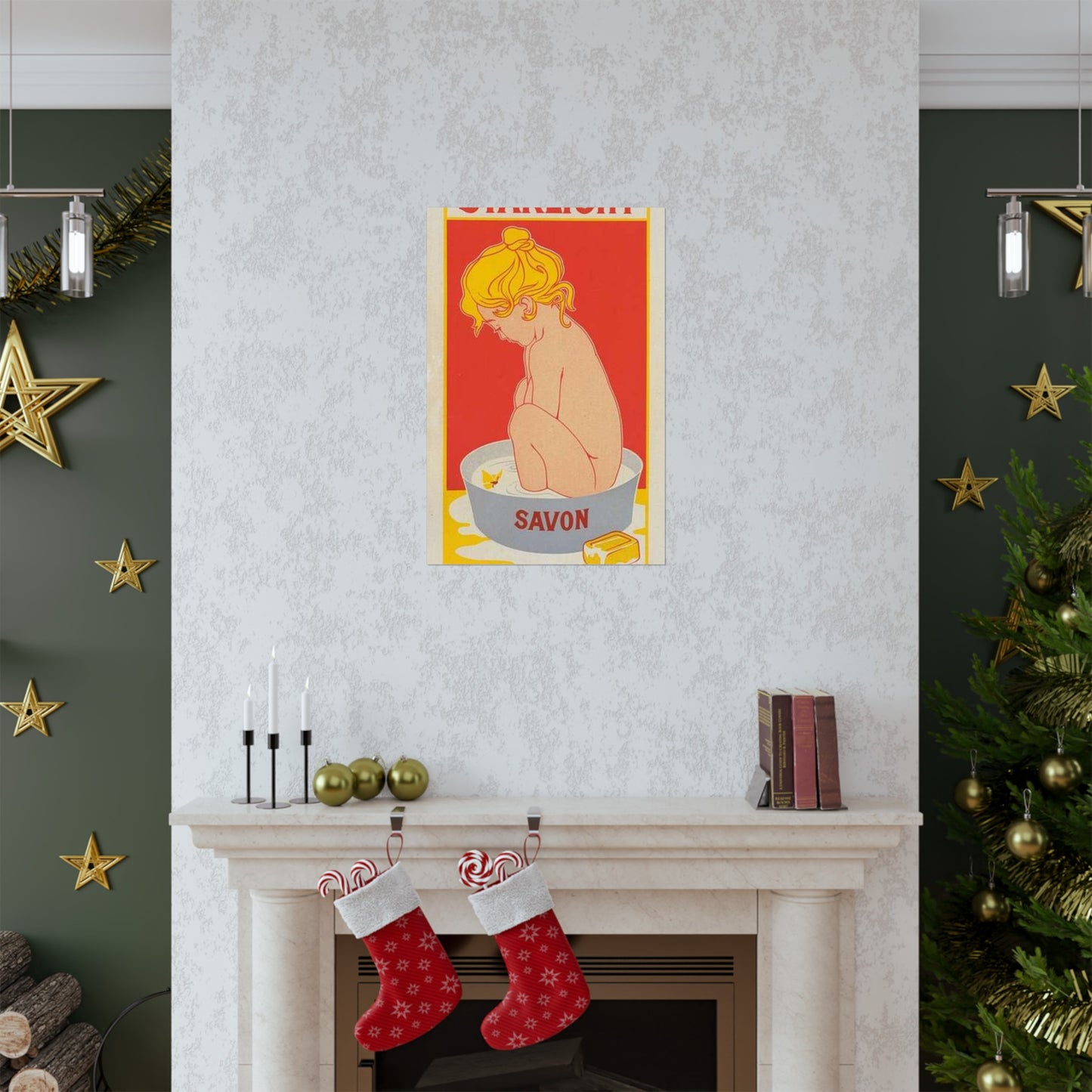 Affiche belge pour le "Savon Starlight". High Quality Matte Wall Art Poster for Home, Office, Classroom